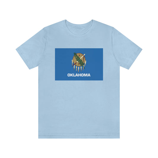 Oklahoma Flag Unisex Jersey Short Sleeve Tee Tshirt T-shirt