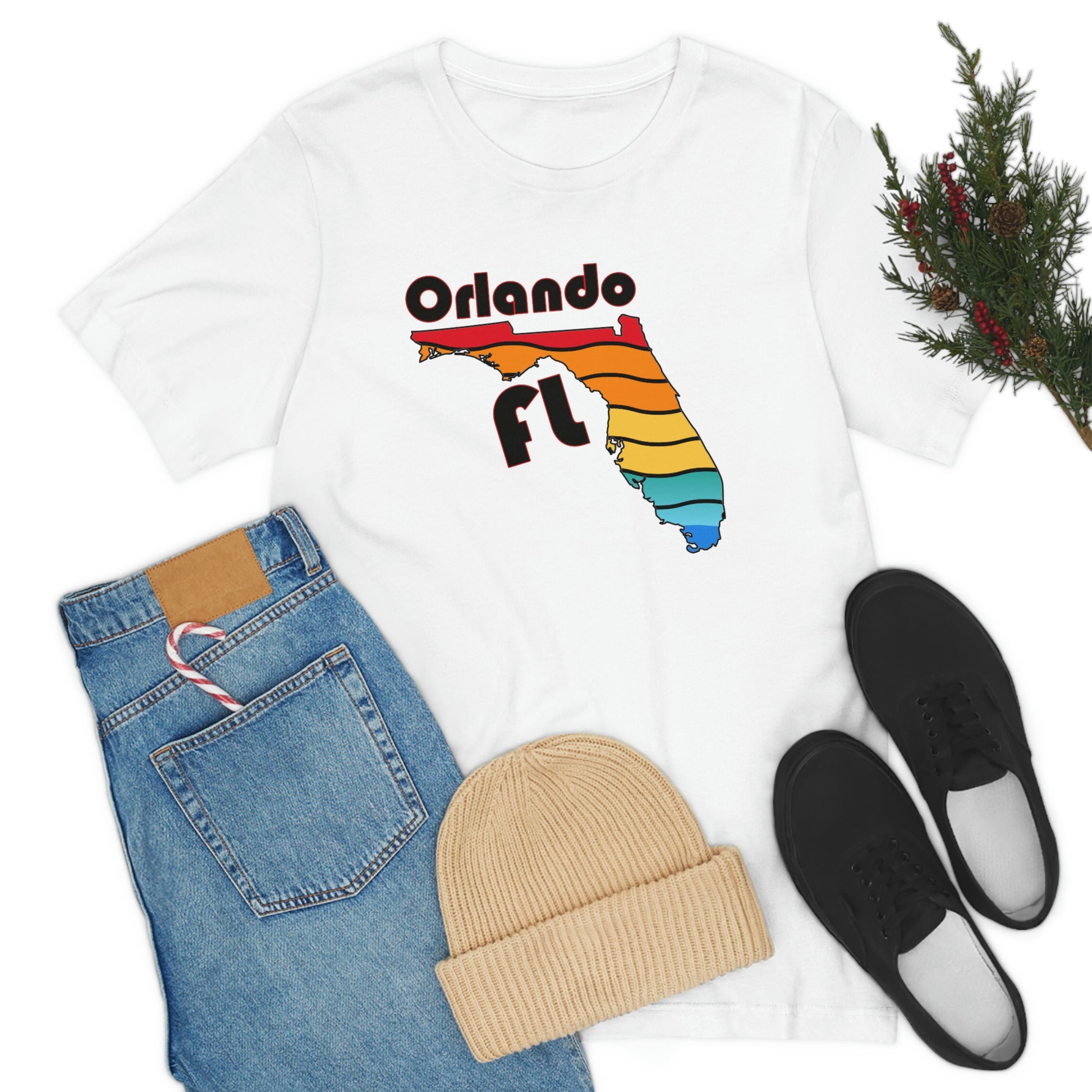Orlando Florida Rainbow Florida Short Sleeve T-shirt