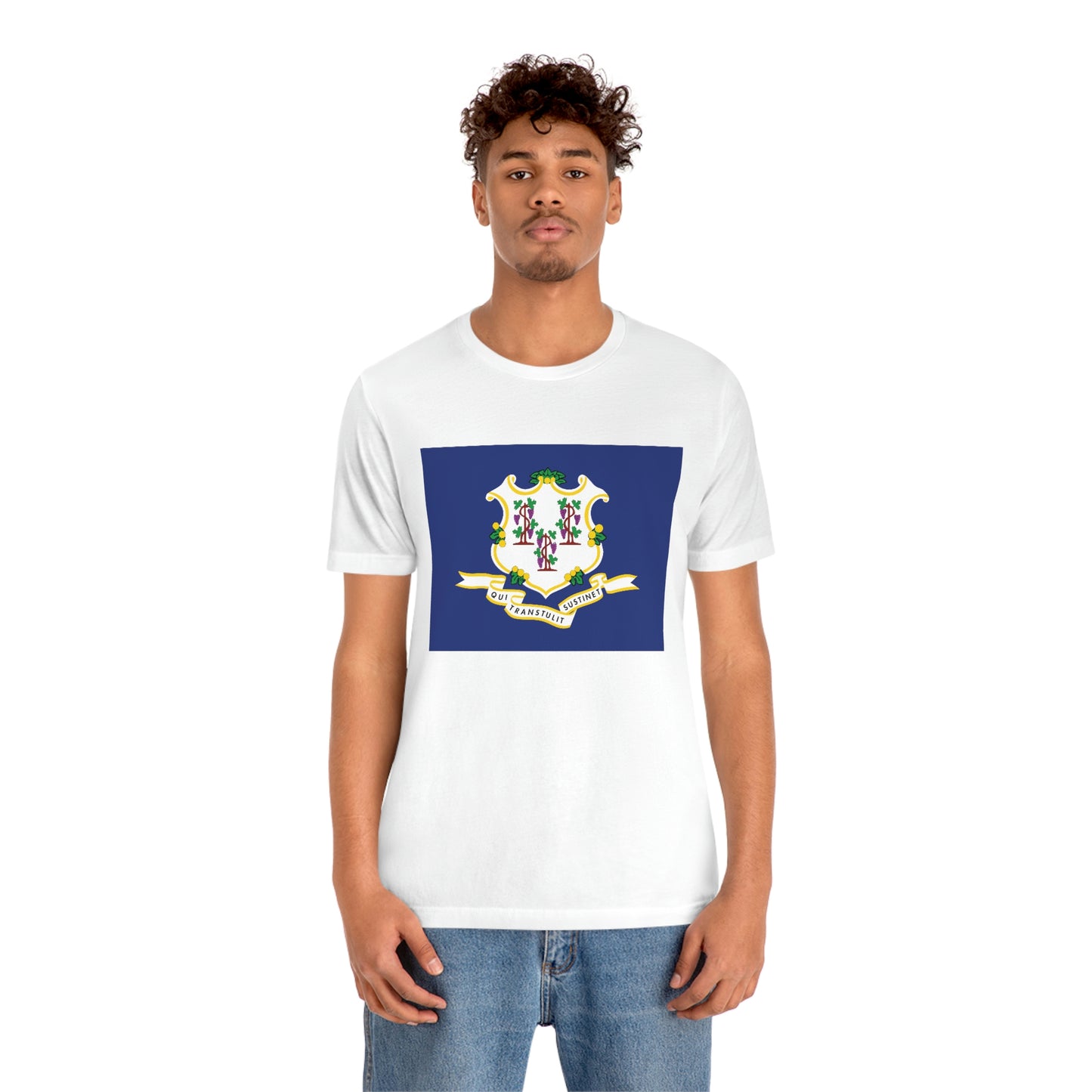 Connecticut Flag Unisex Jersey Short Sleeve Tee Tshirt T-shirt