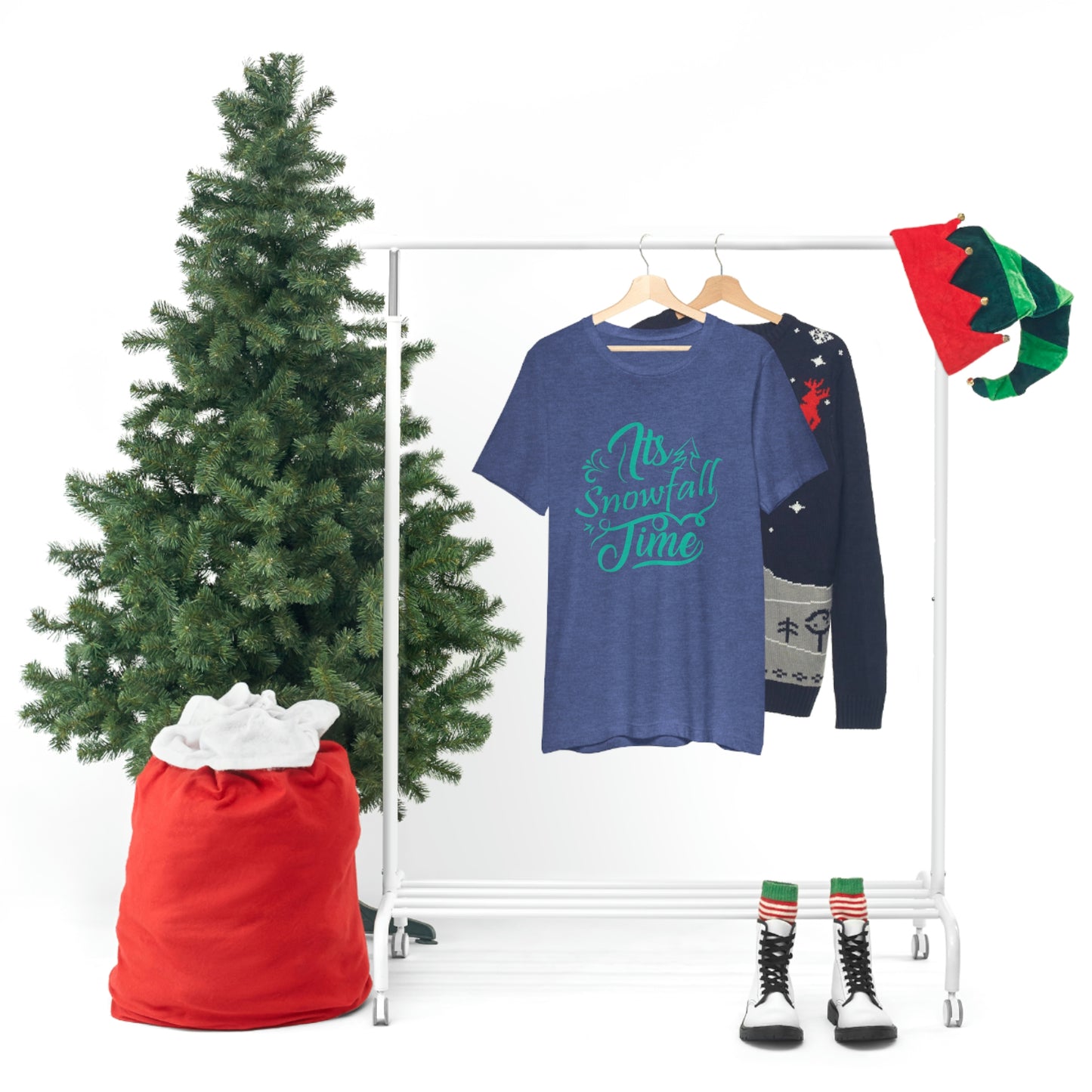 It's Snowfall Time Print Unisex Jersey Short Sleeve Tee