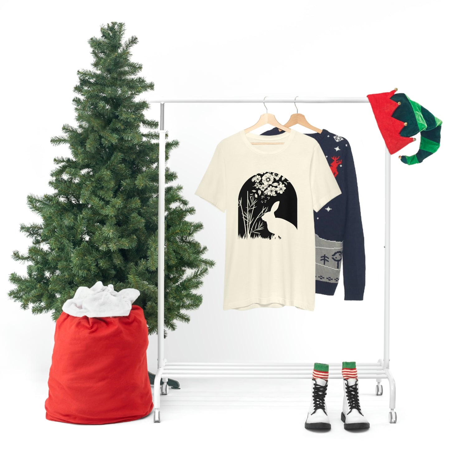 Bunny silhouette scene tshirt tee t-shirt