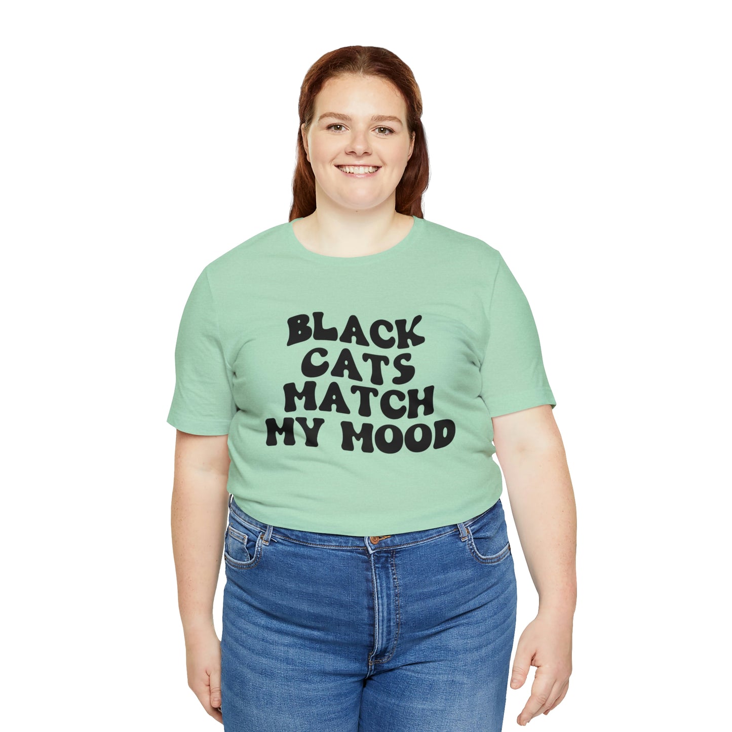 Black Cats Match My Mood Short Sleeve T-shirt
