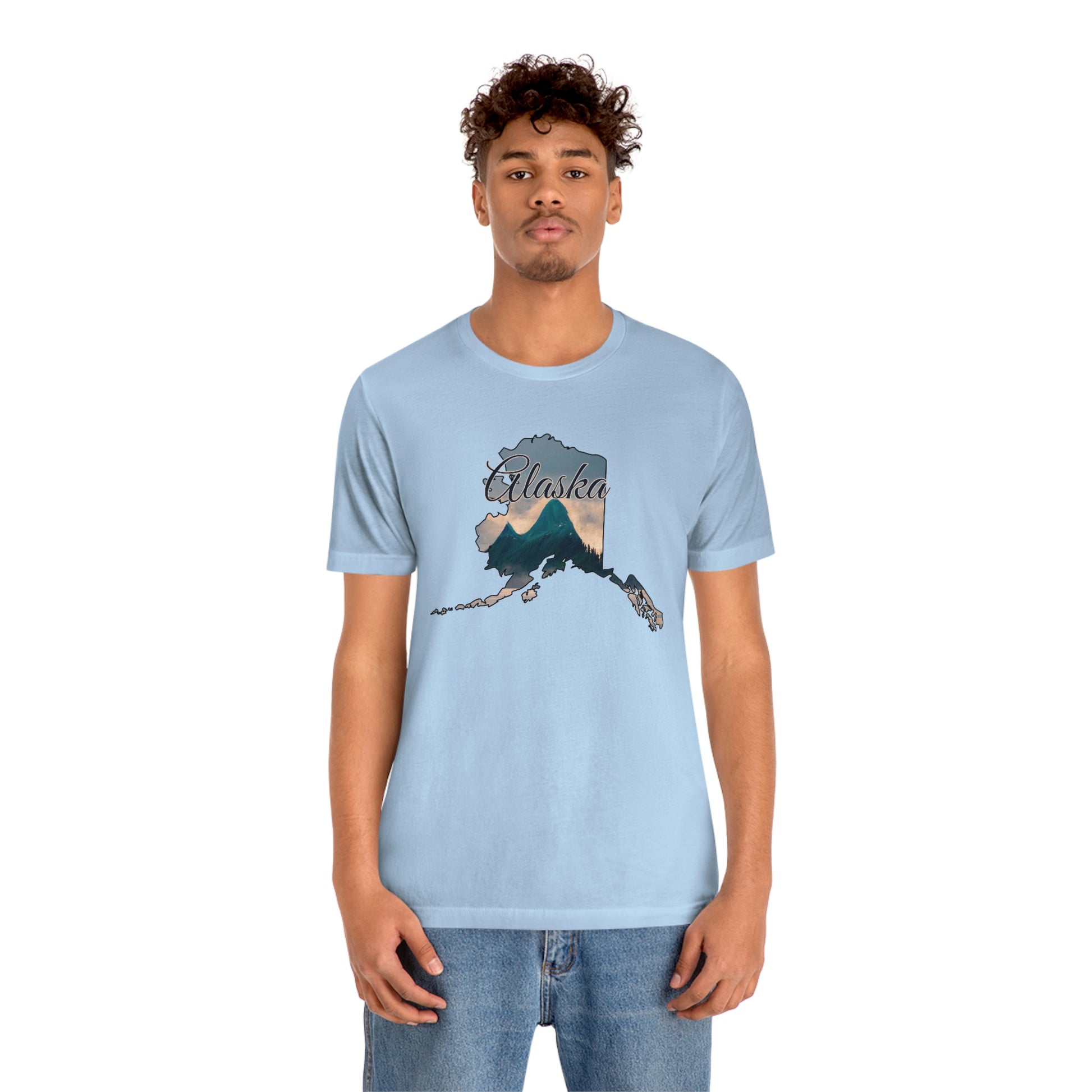 Alaska Mountains Unisex Jersey Short Sleeve T-shirt