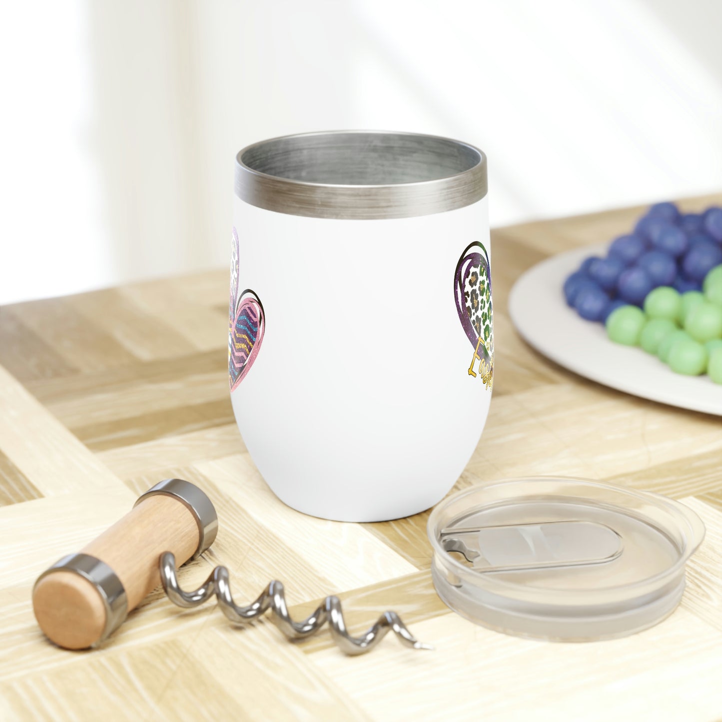 Easter Funky Hearts Chill Wine Tumbler