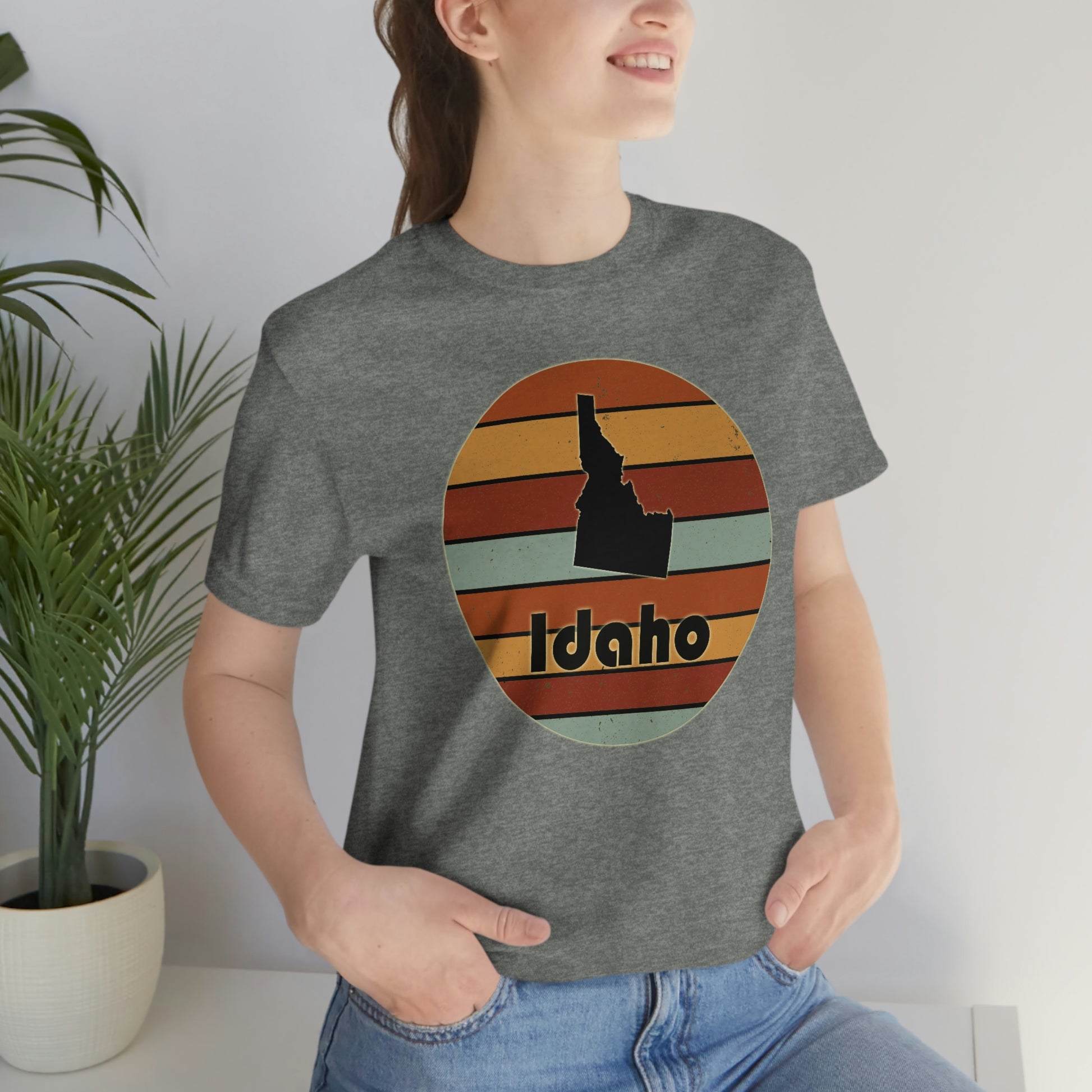 Idaho Retro Sunset Short Sleeve T-shirt