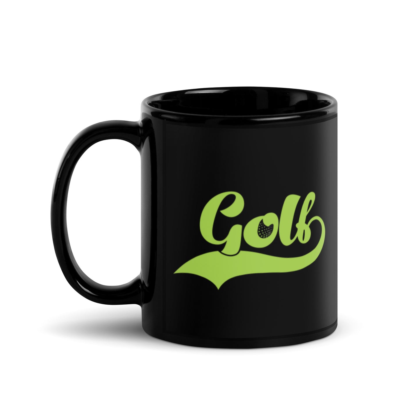 Golf Black Glossy Mug
