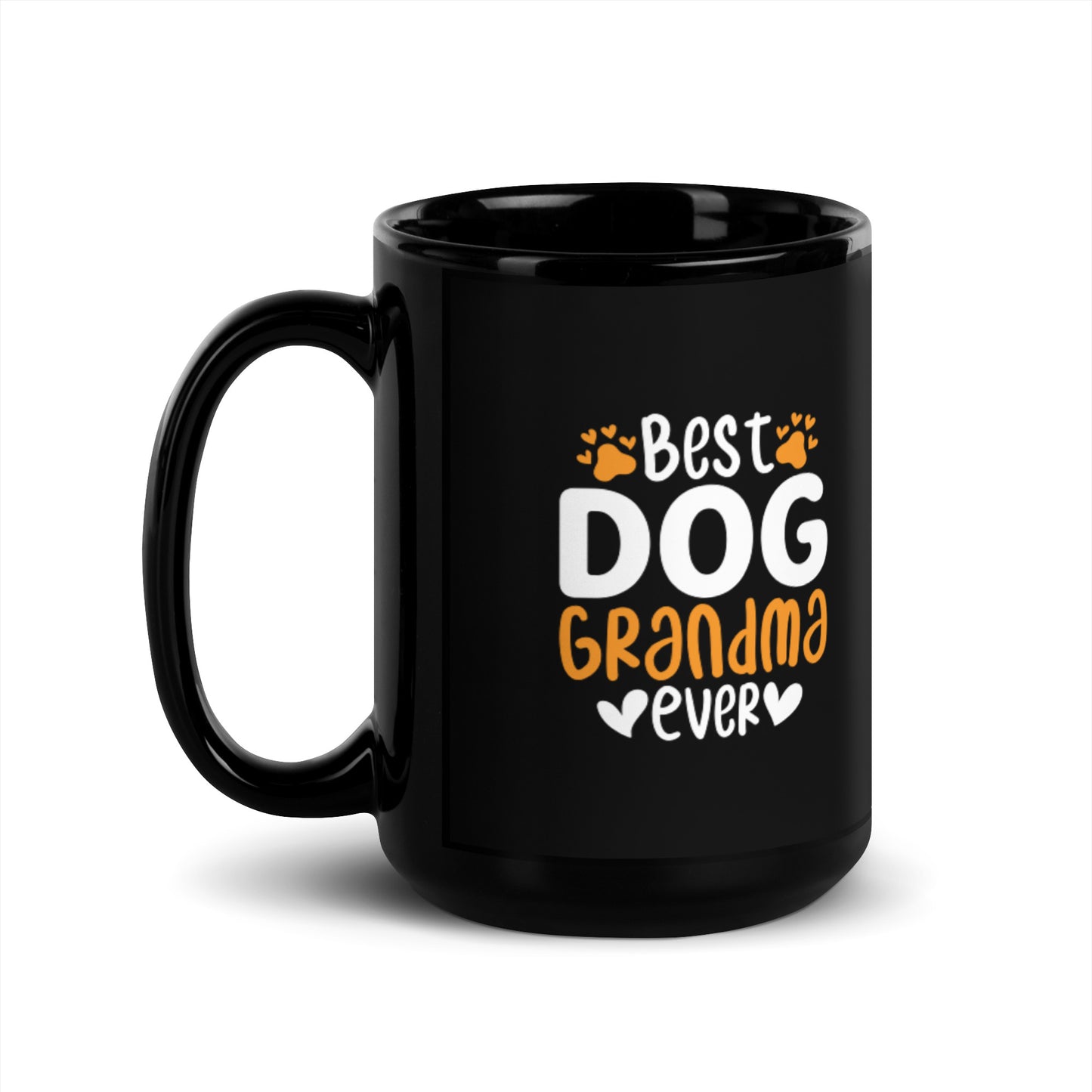 Best Dog Grandma Ever Black Glossy Mug