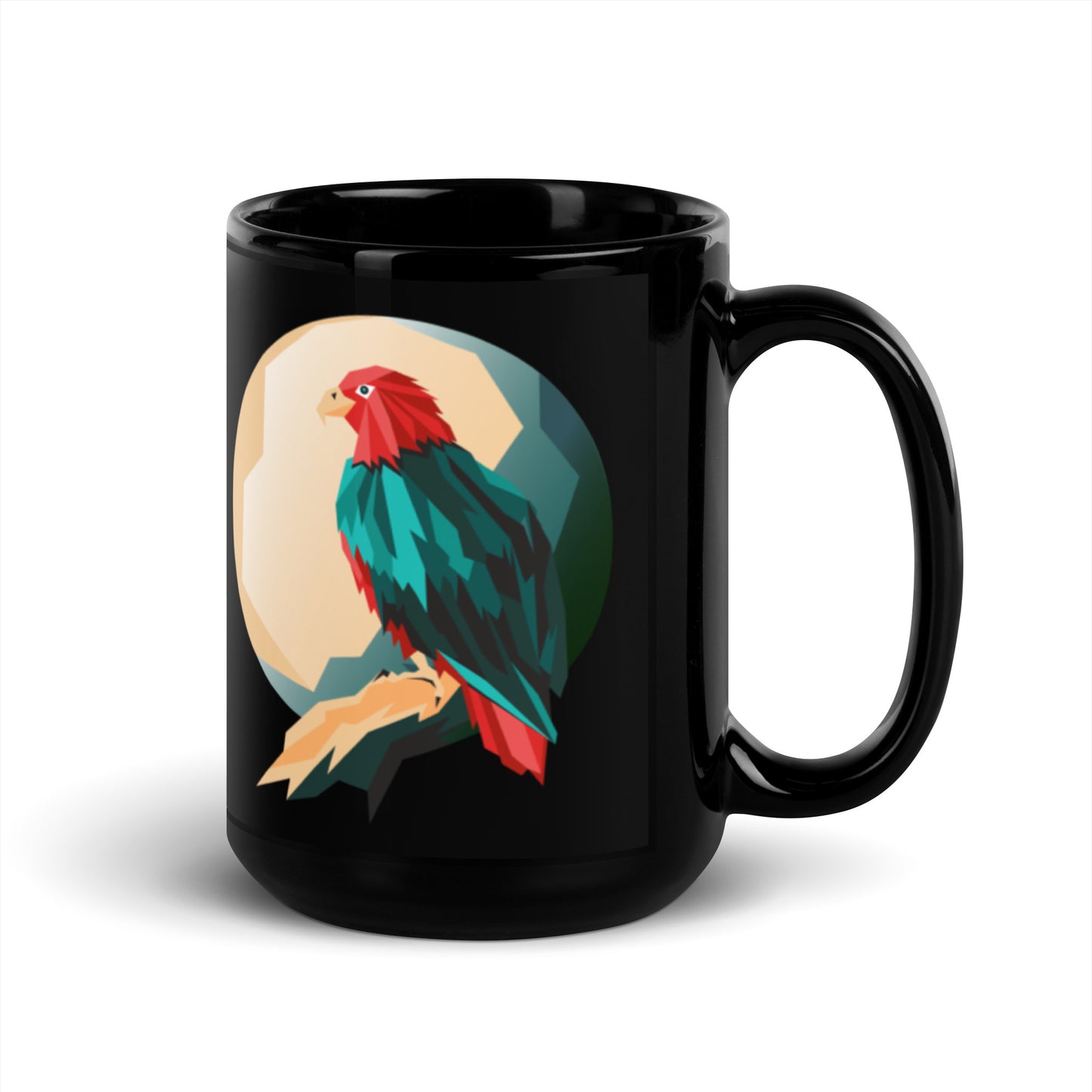 Eagle Black Glossy Mug