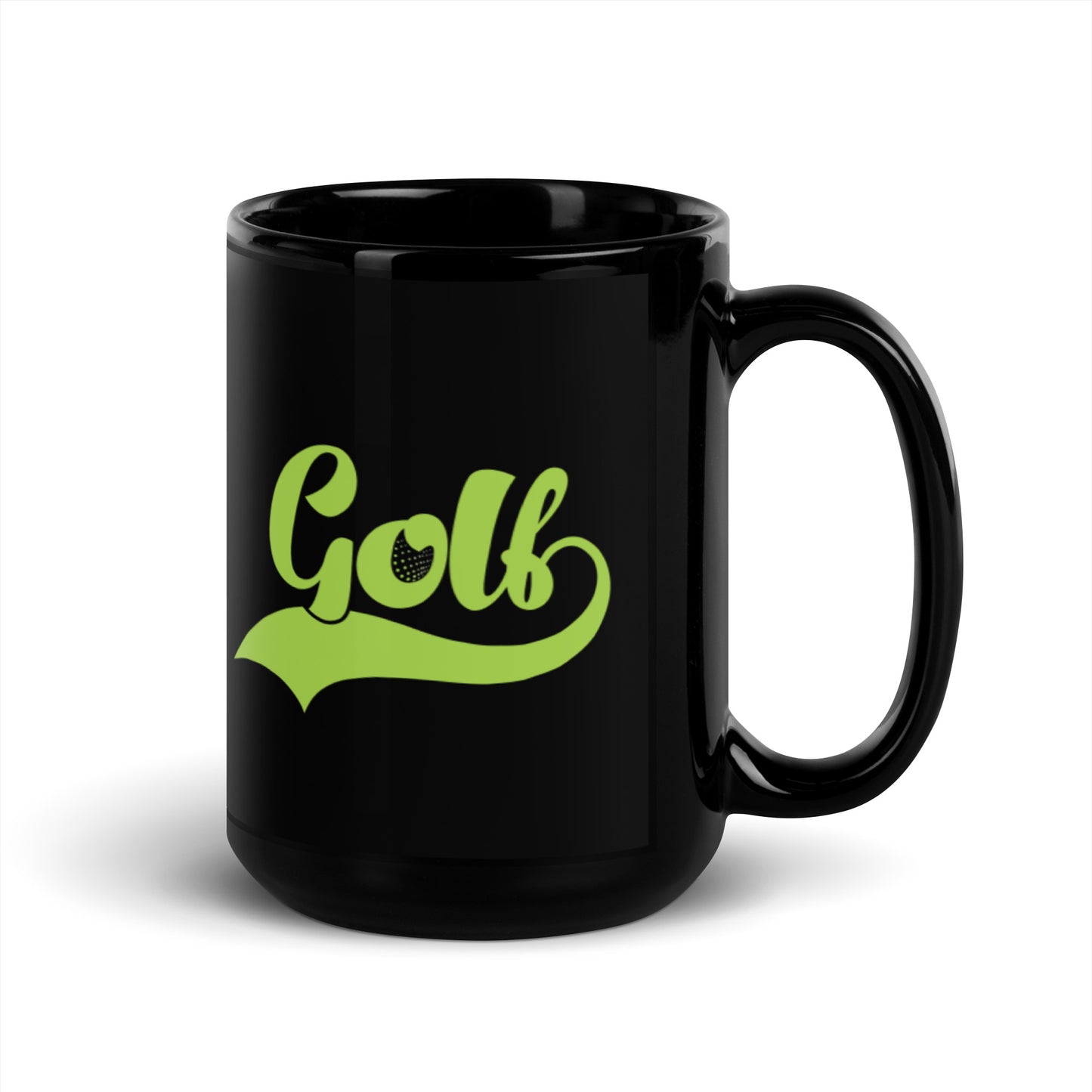 Golf Black Glossy Mug