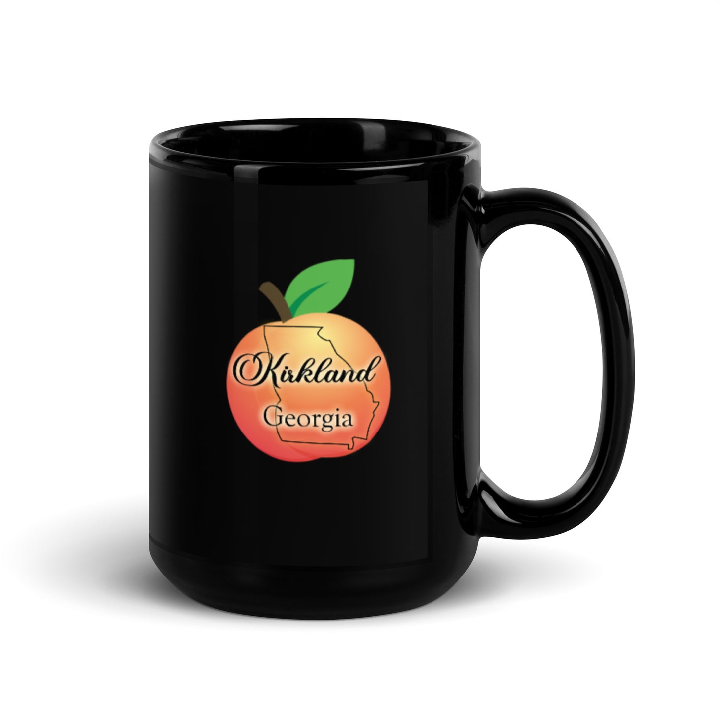 Kirkland Georgia Black Glossy Mug