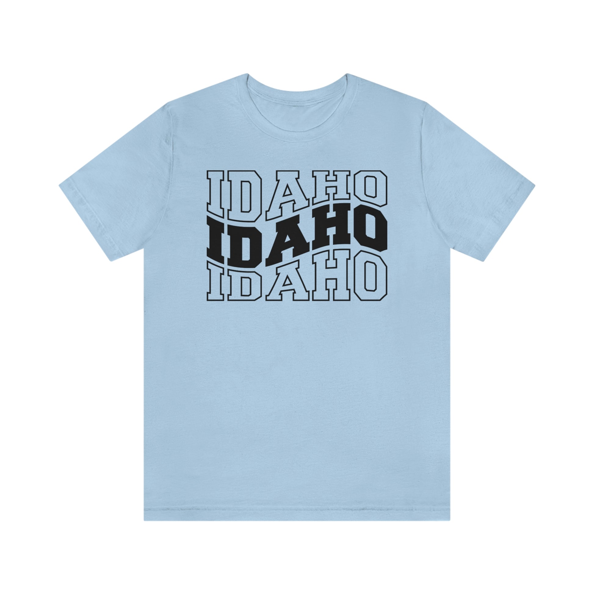 Idaho Varsity Letters Wavy Short Sleeve T-shirt