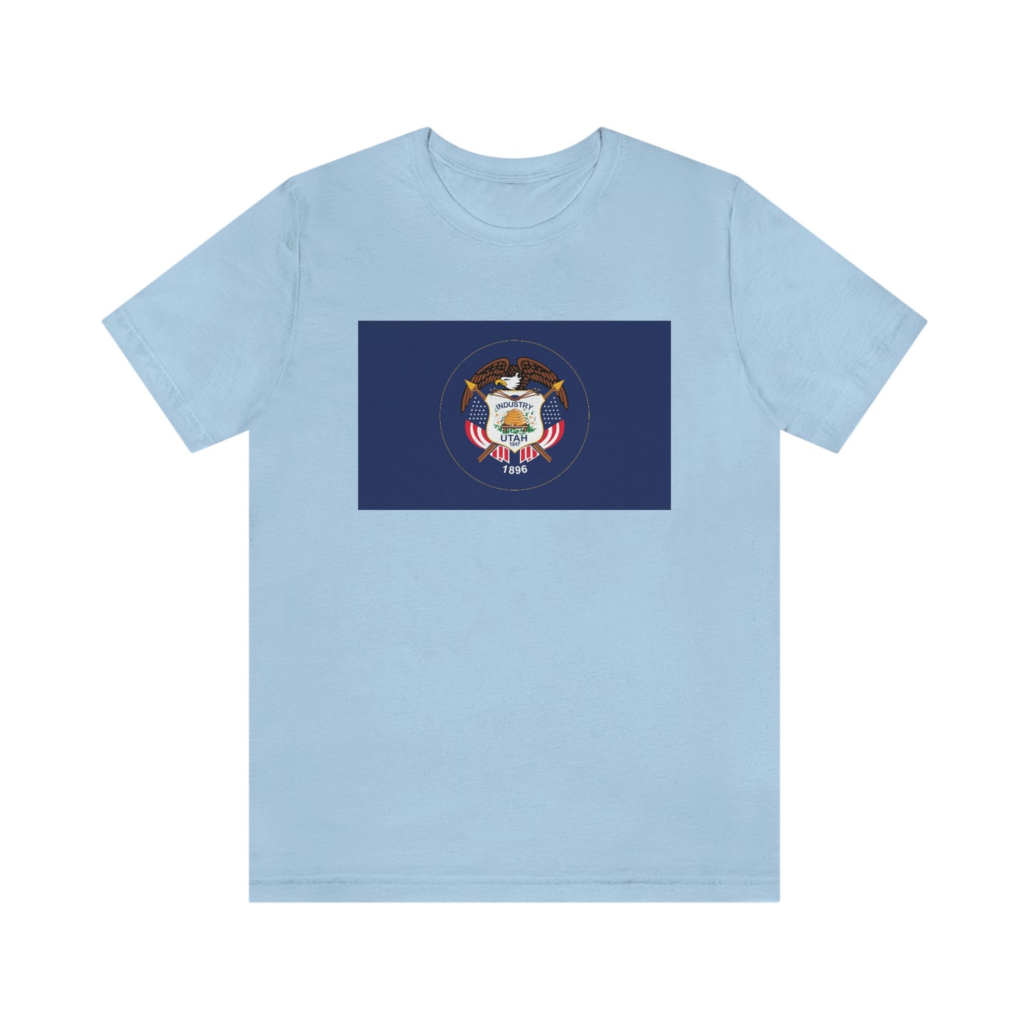 Utah Flag Unisex Jersey Short Sleeve Tee Tshirt T-shirt