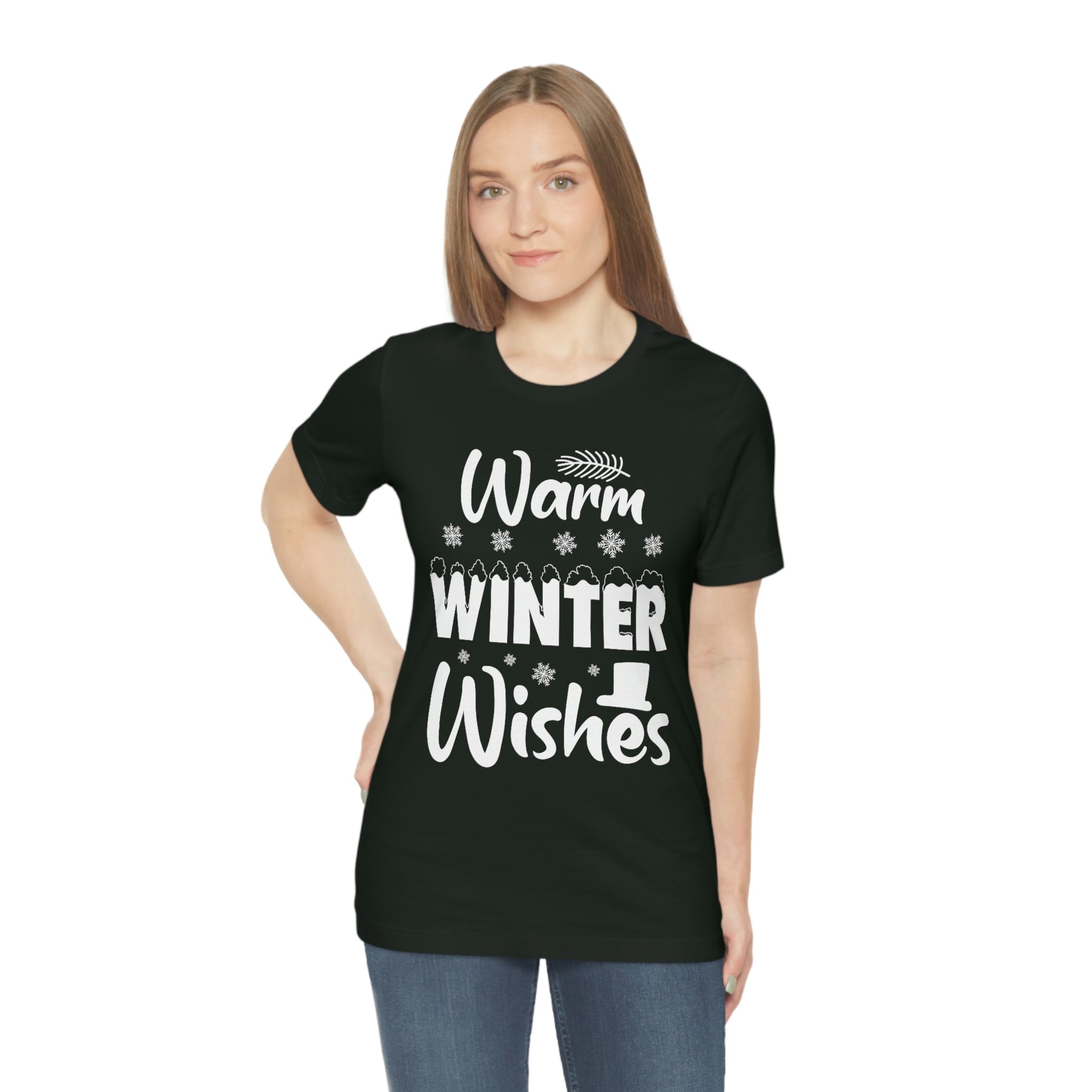 Warm Winter Wishes Unisex Jersey Short Sleeve Tee