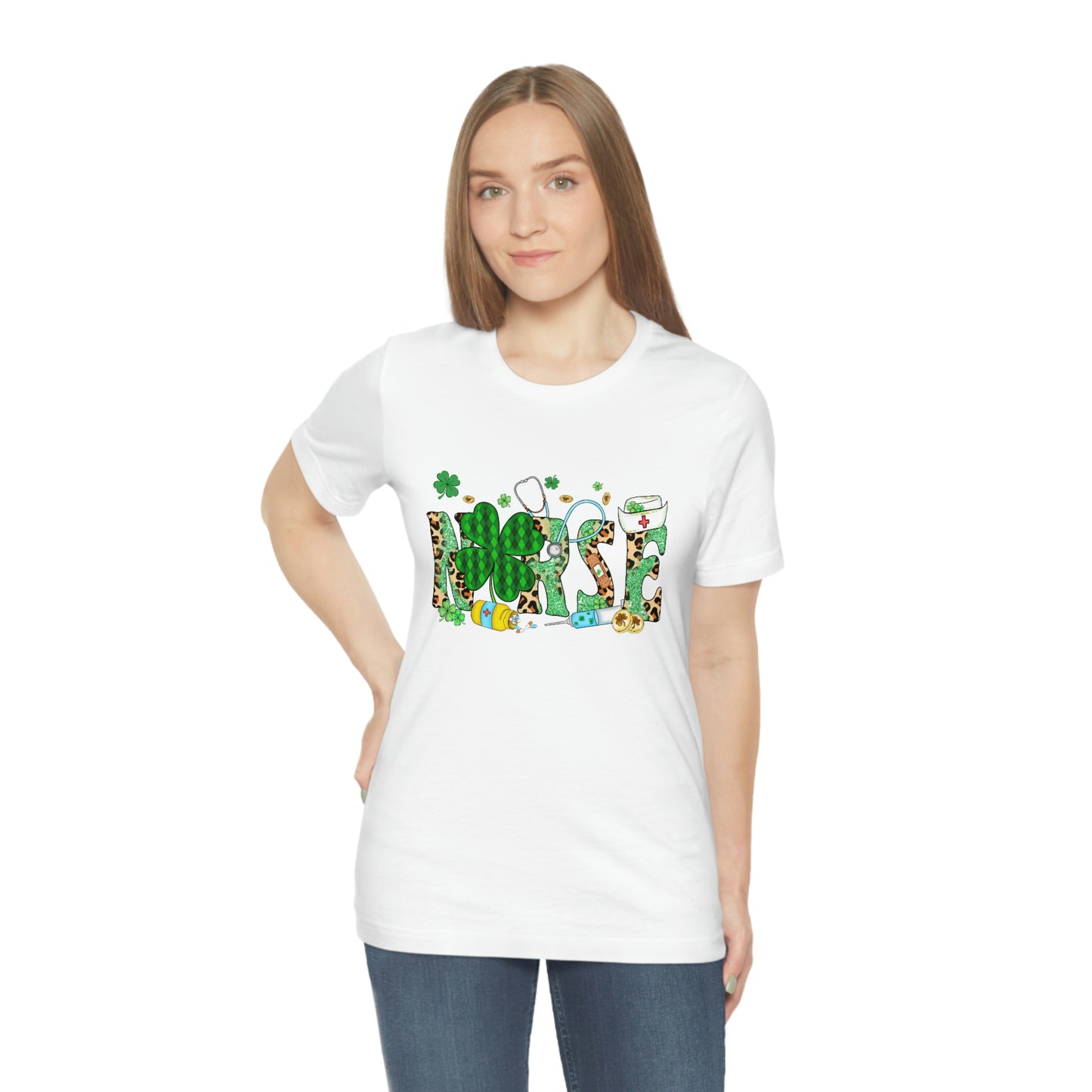 Nurse St. Patrick's Day Unisex Jersey Short Sleeve Tee