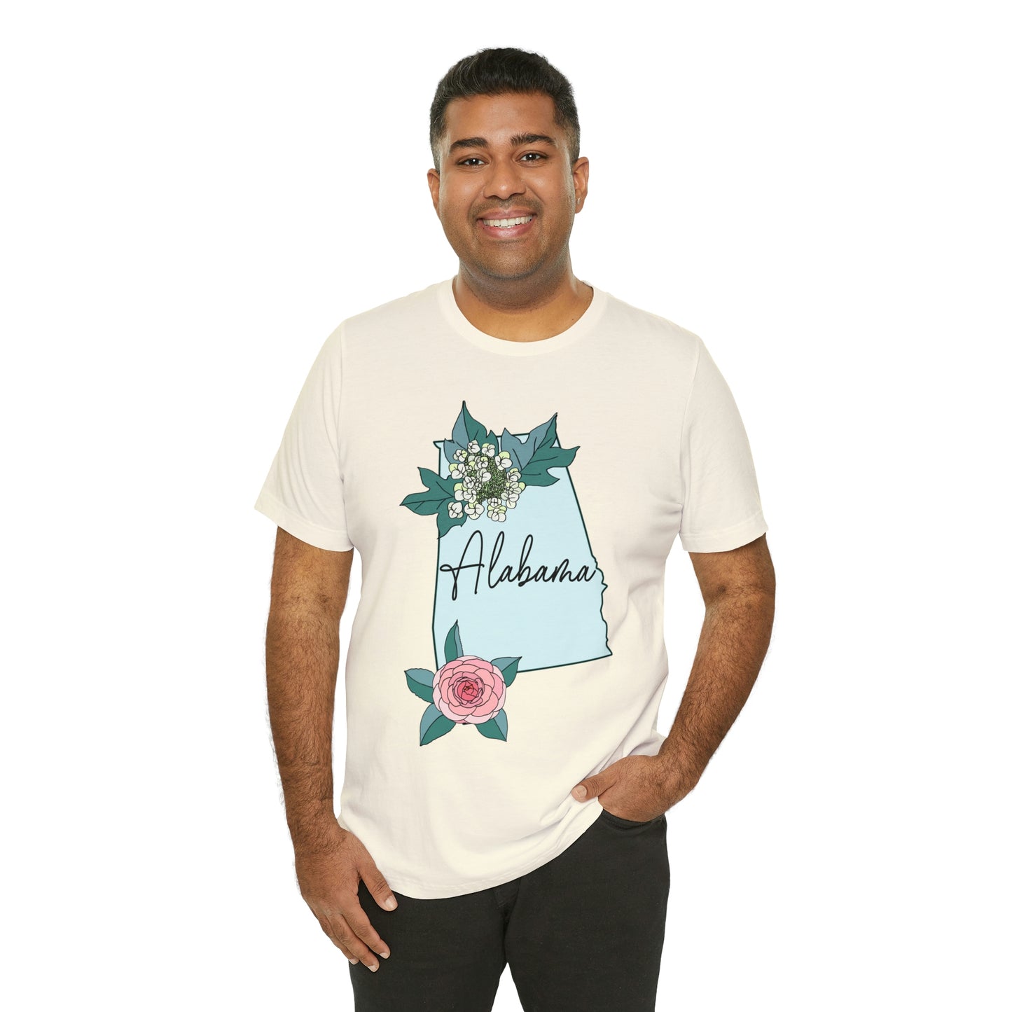 Alabama State Flower Short Sleeve T-shirt