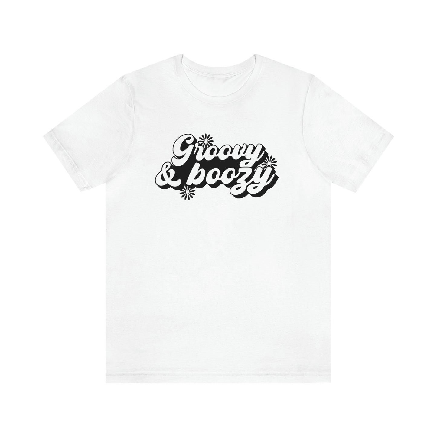 Groovy and Boozy Unisex Jersey Short Sleeve Tee