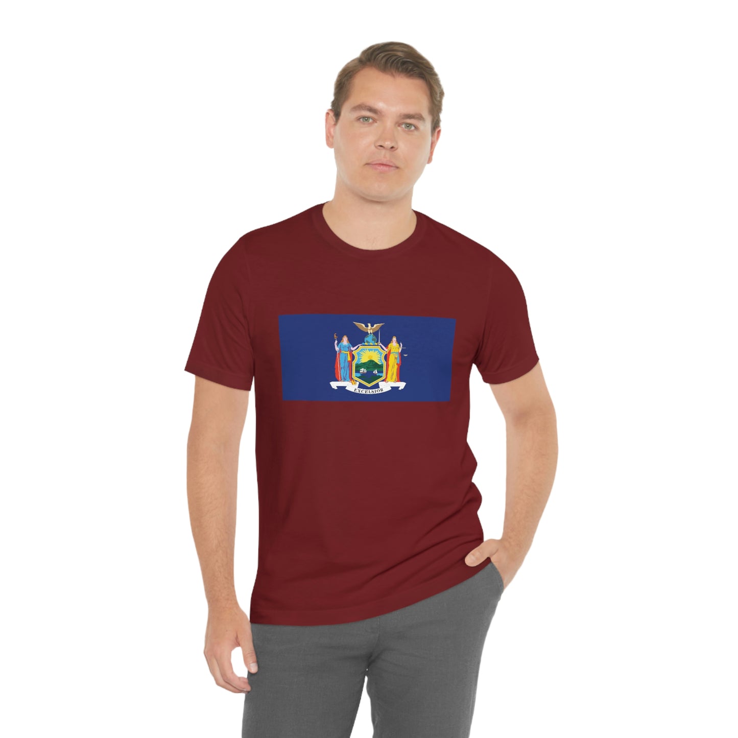 New York Flag Unisex Jersey Short Sleeve Tee Tshirt T-shirt
