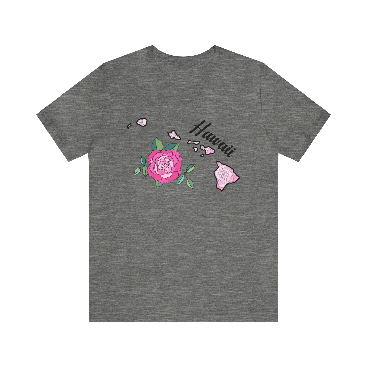 Hawaii State Flower Short Sleeve T-shirt