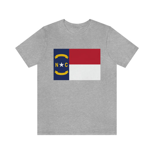 North Carolina Flag Unisex Jersey Short Sleeve Tee Tshirt T-shirt