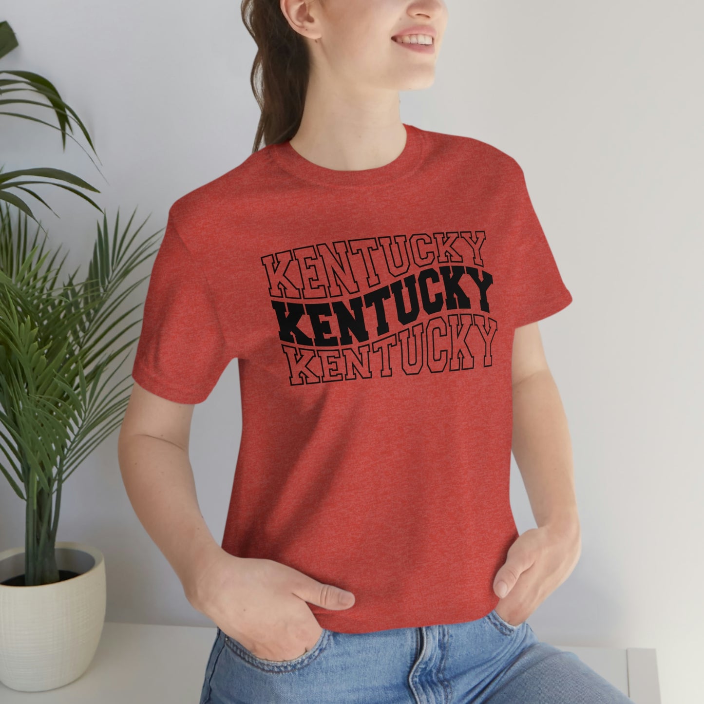 Kentucky Varsity Letters Triple Wavy Short Sleeve T-shirt