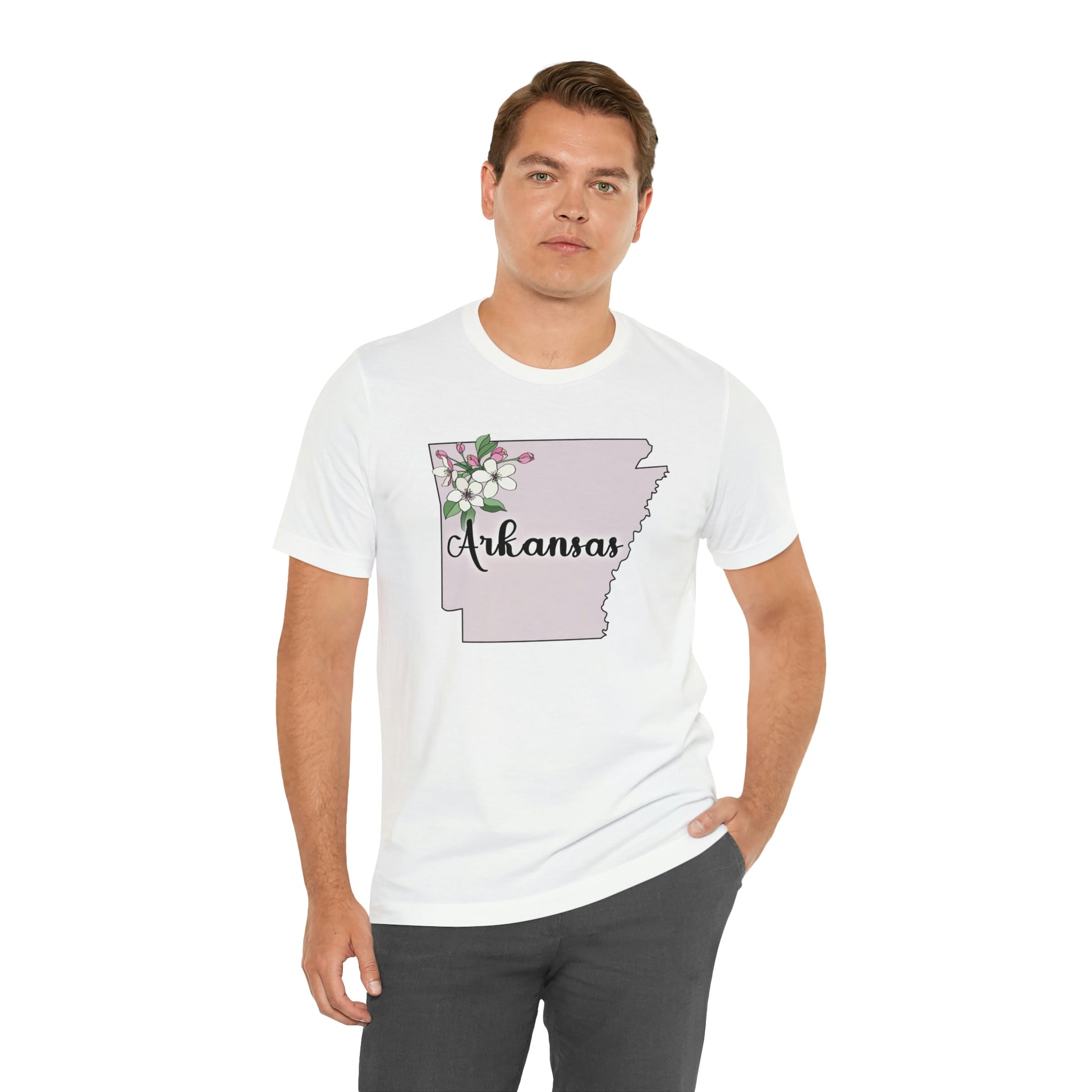 Arkansas State Flower Short Sleeve T-shirt