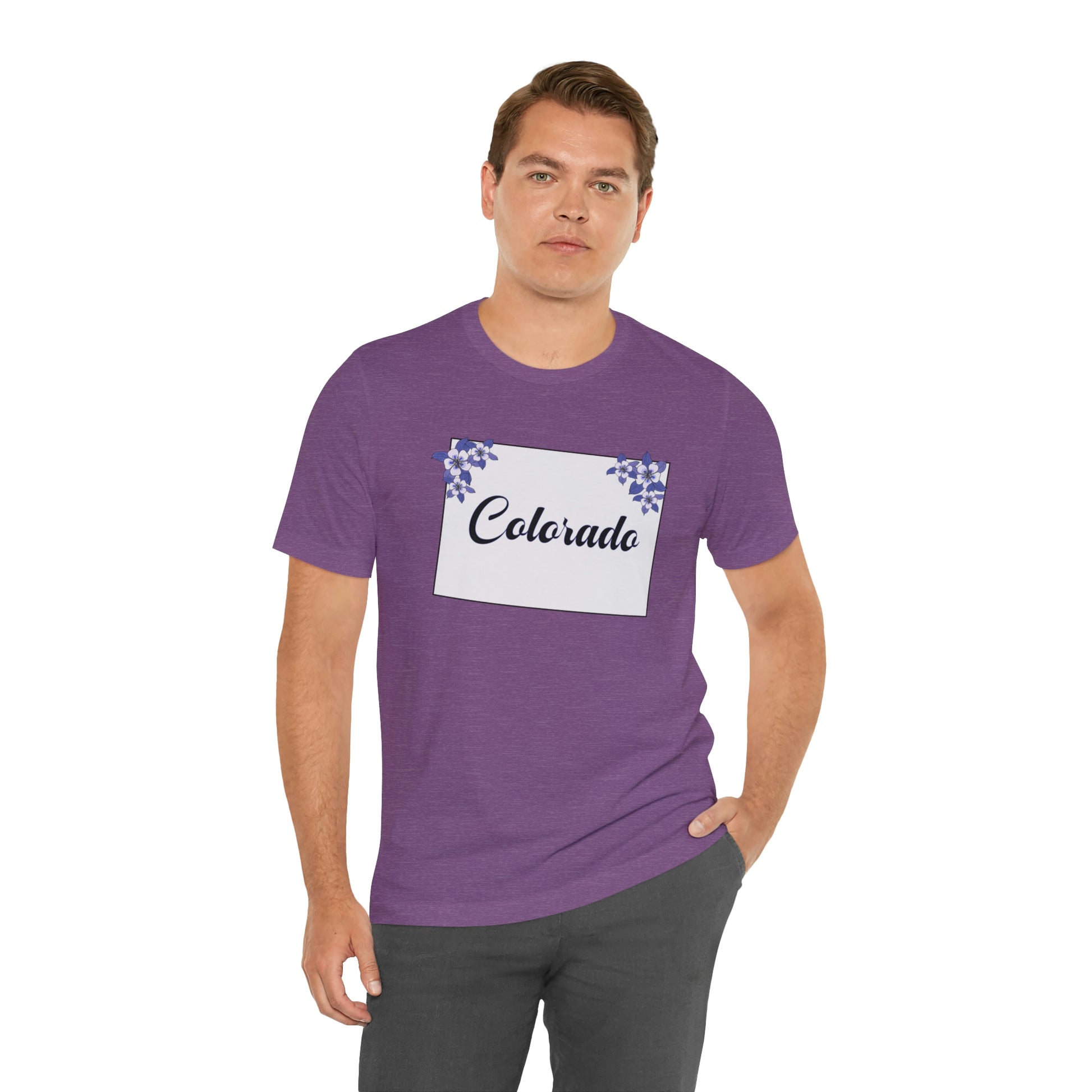 Colorado State Flower Short Sleeve T-shirt