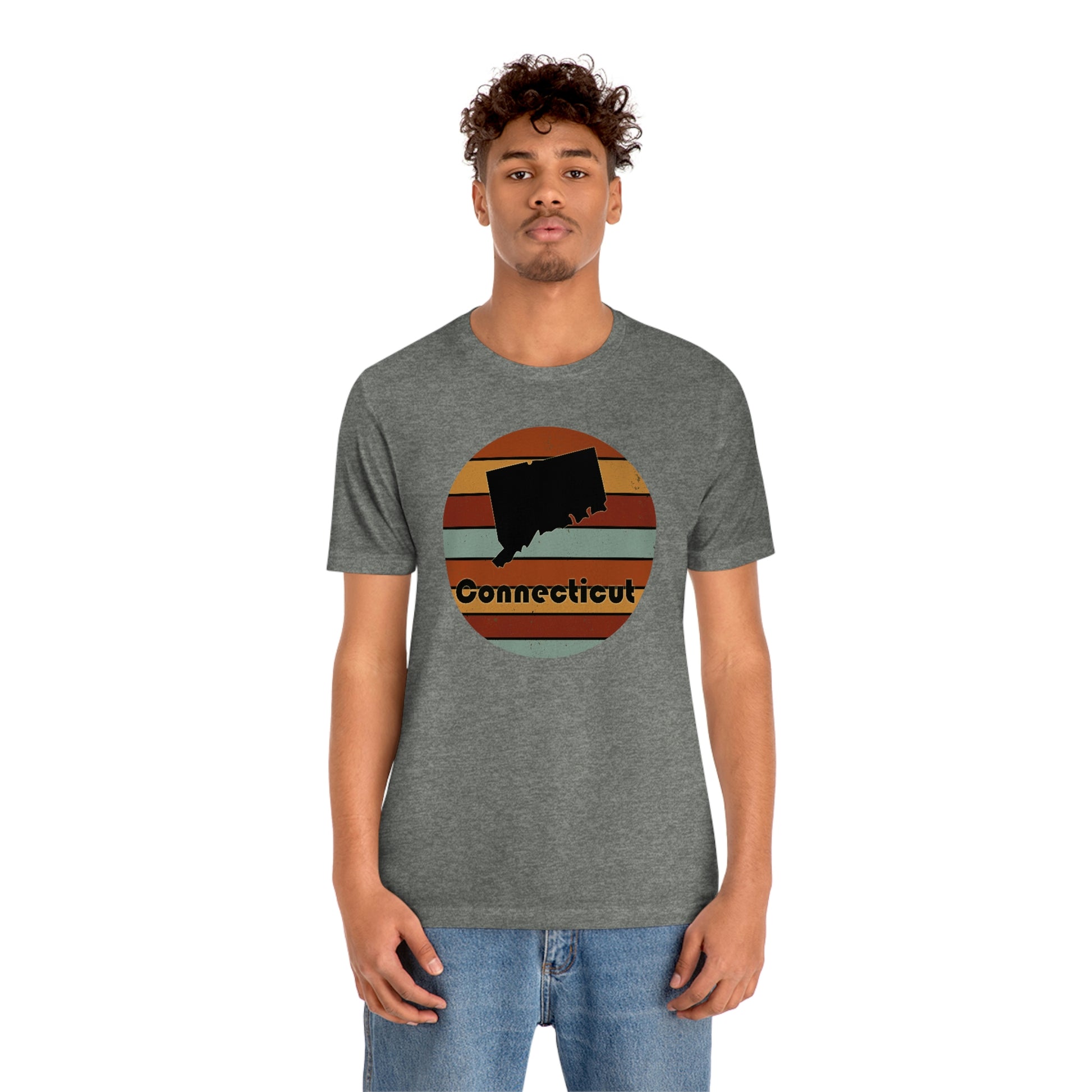 Connecticut Retro Sunset Short Sleeve  T-shirt