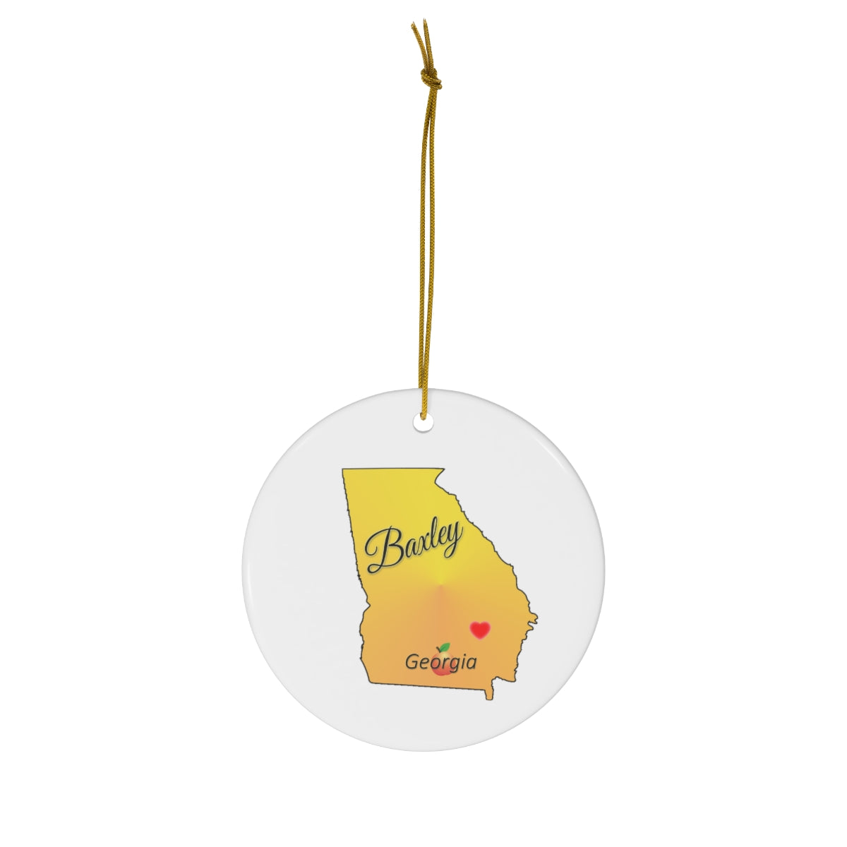 Baxley Georgia Ceramic Ornament, 1-Pack
