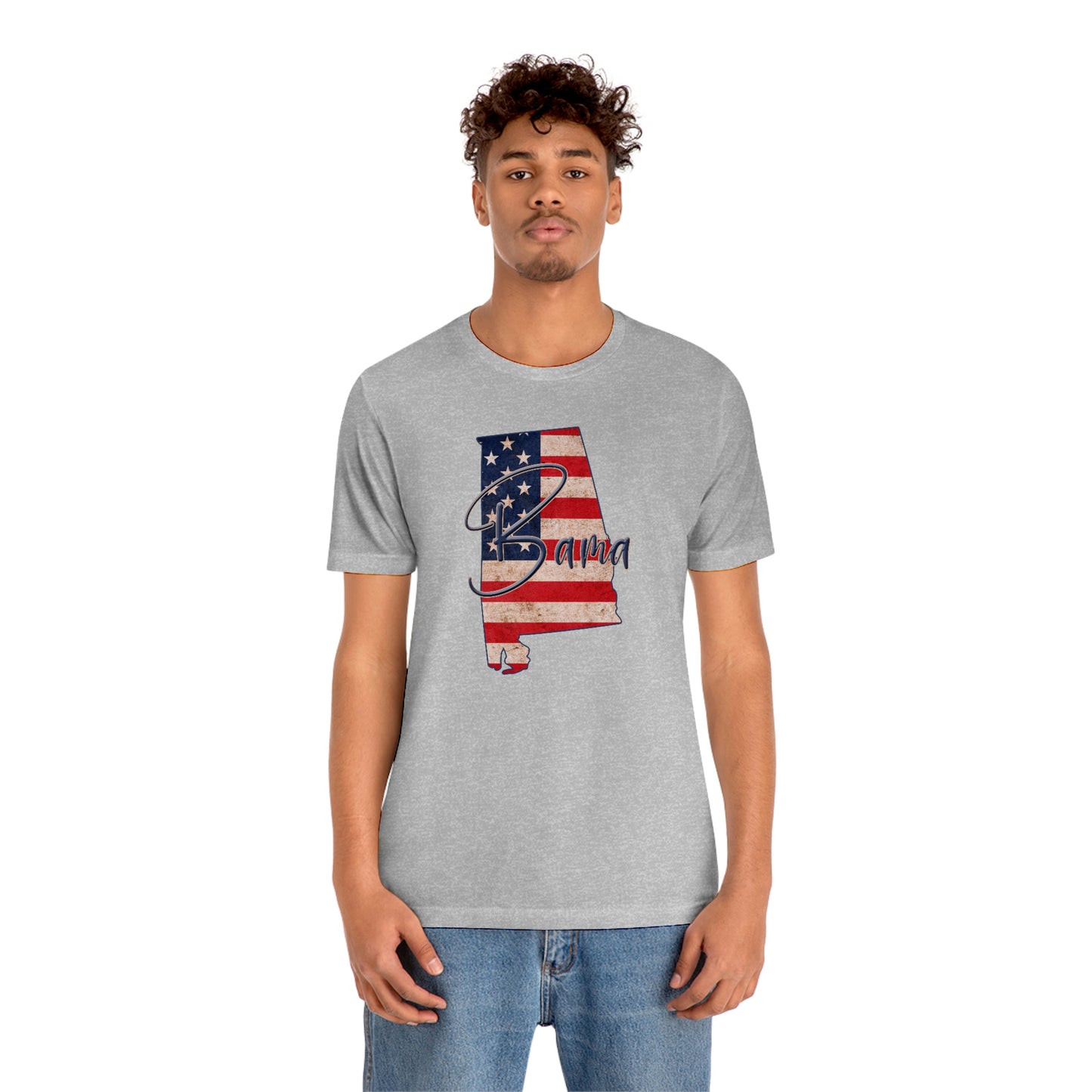 Alabama Bama Flag Unisex Jersey Short Sleeve T-shirt
