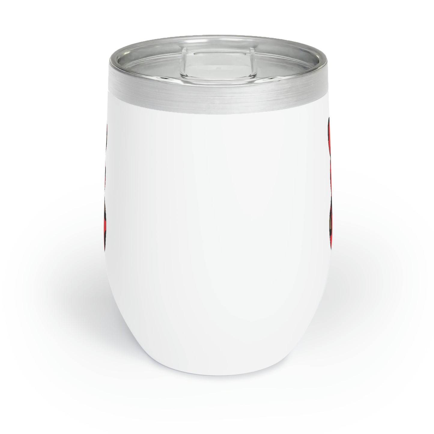 Red Leopard Print Bunny Chill Wine Tumbler