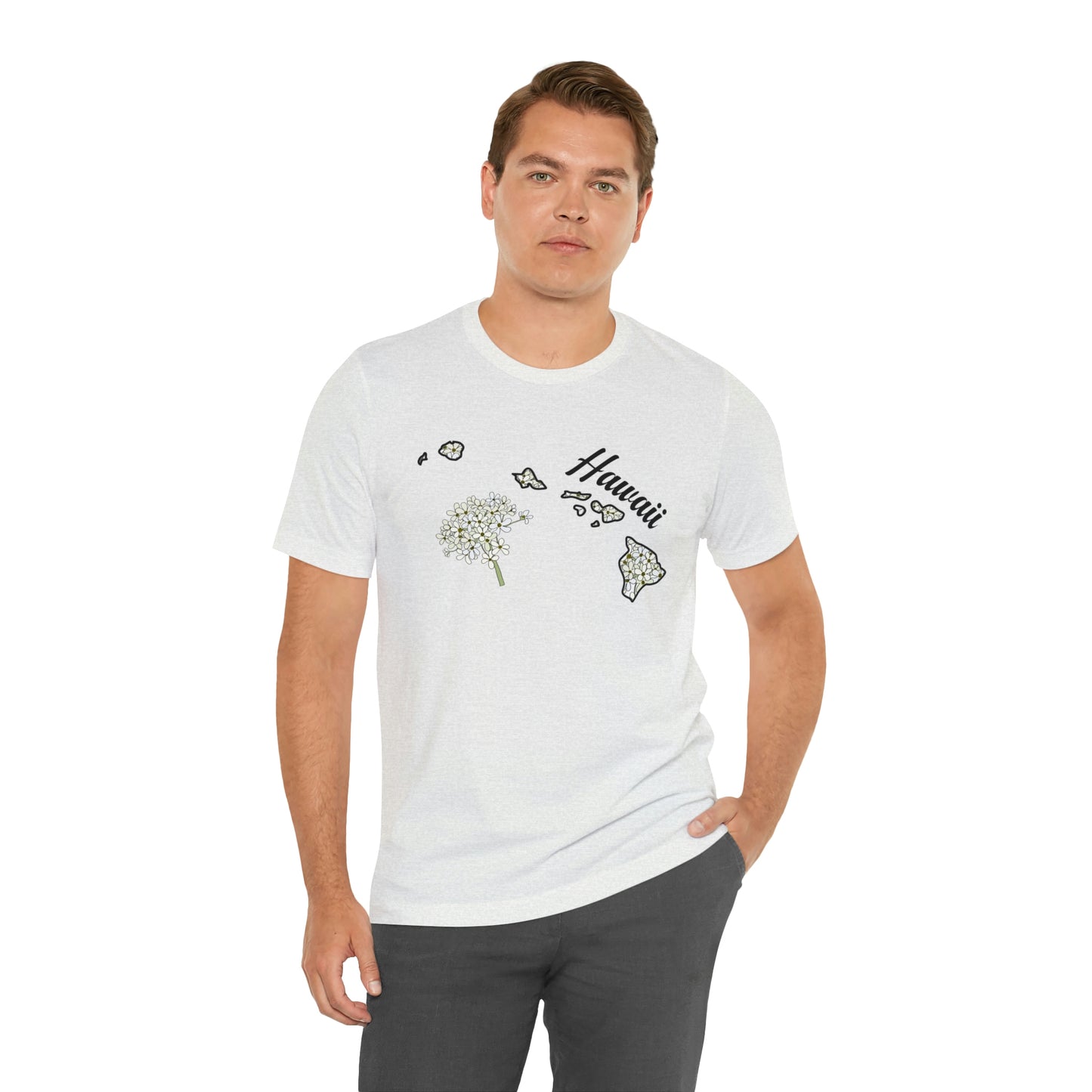 Hawaii State Flower Short Sleeve T-shirt