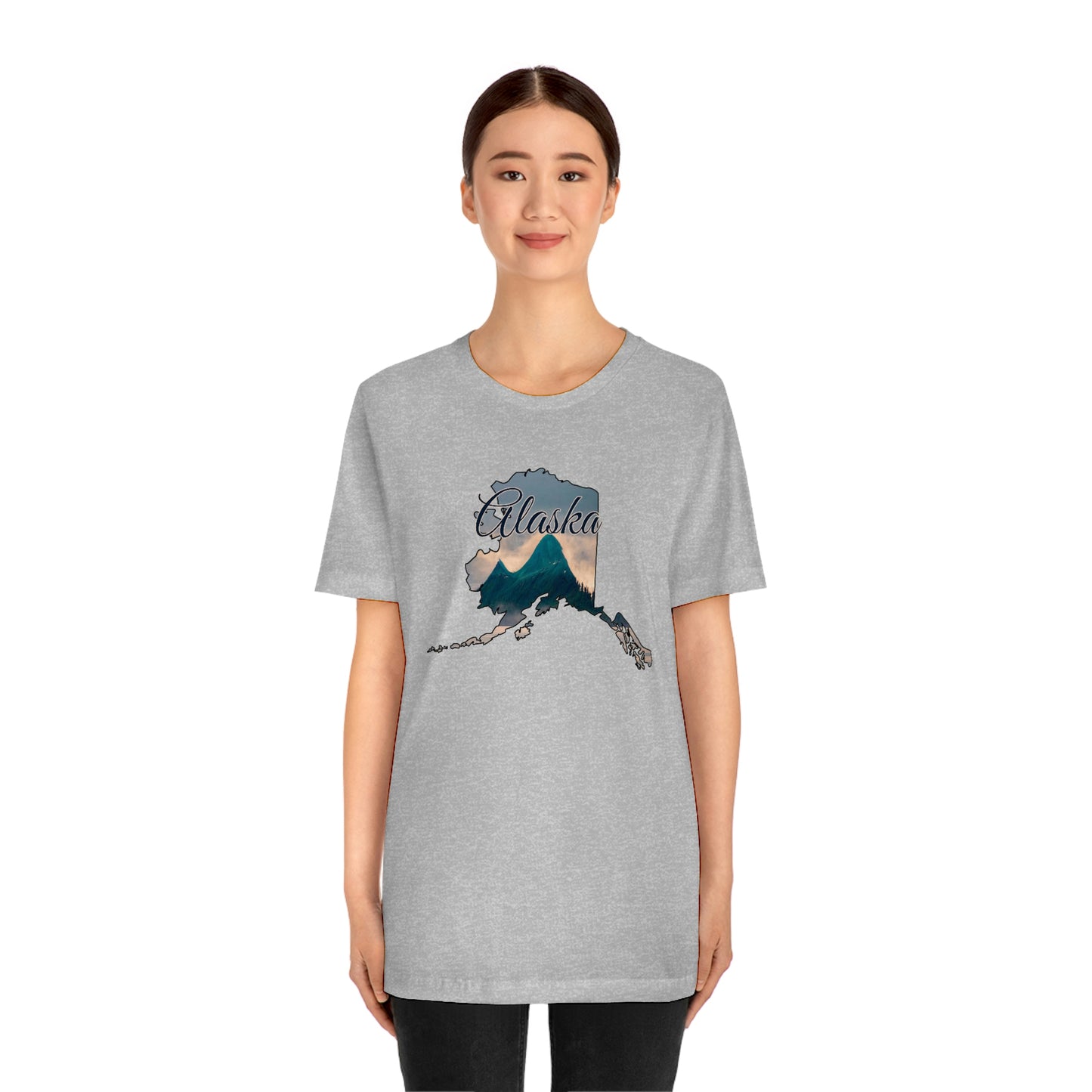 Alaska Mountains Unisex Jersey Short Sleeve T-shirt