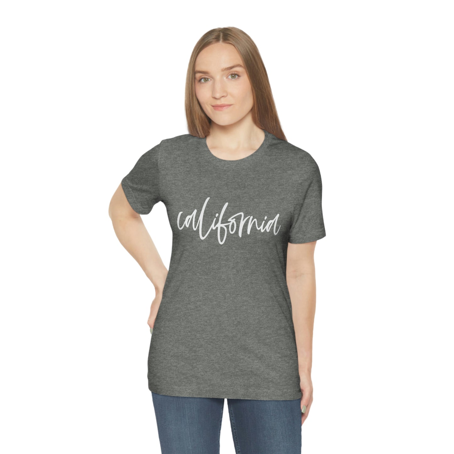 California Script Unisex Jersey Short Sleeve Tee Tshirt T-shirt