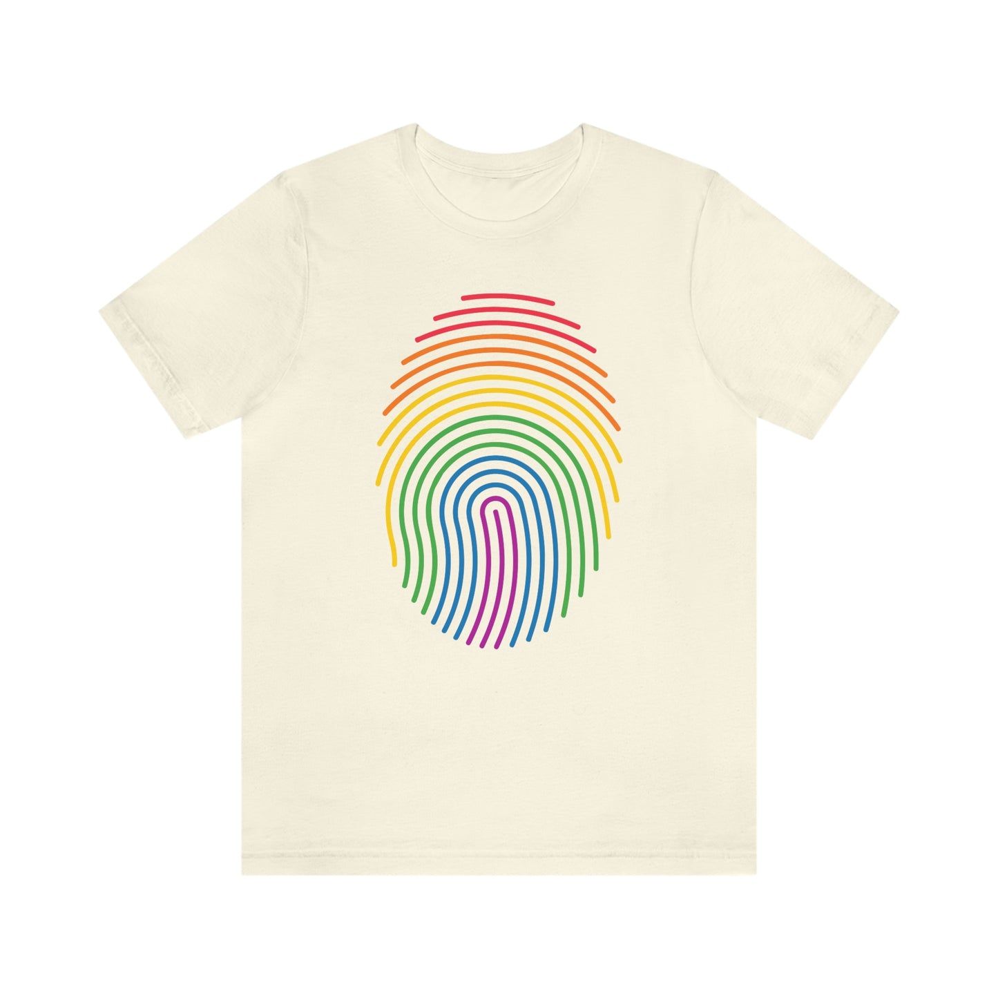 Fingerprint LGBTQIA Print Unisex Jersey Short Sleeve Tee