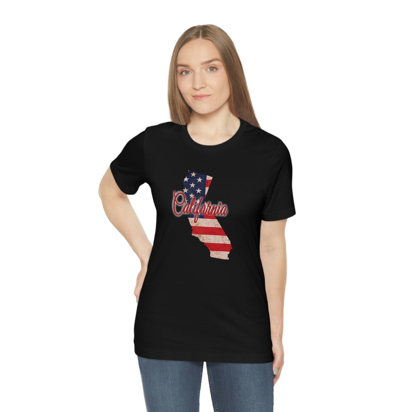 California US Flag Unisex Jersey Short Sleeve Tee Tshirt T-shirt