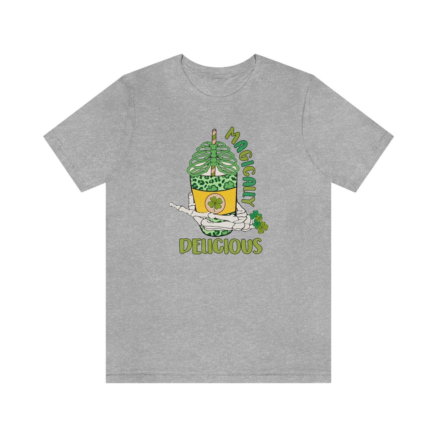 Magically Delicious Coffee Cup St. Patrick's Day Unisex Jersey Short Sleeve Tee