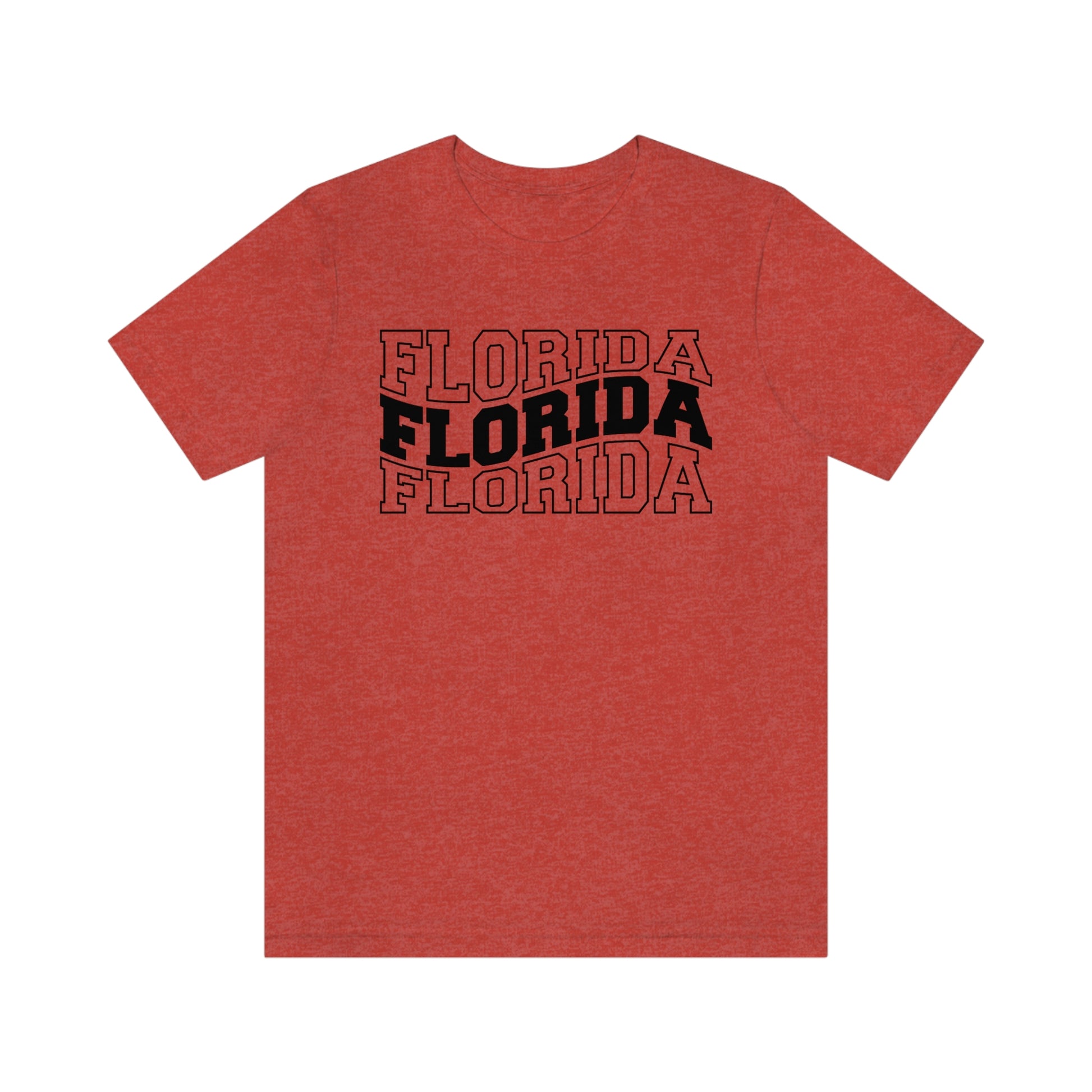 Florida Varsity Letters Wavy Short Sleeve T-shirt