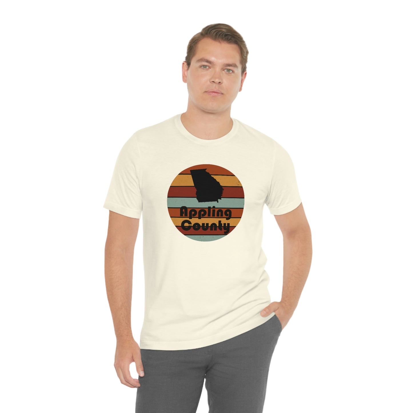 Appling County Georgia Retro Sunset Unisex Jersey Short Sleeve Tee Tshirt T-shirt