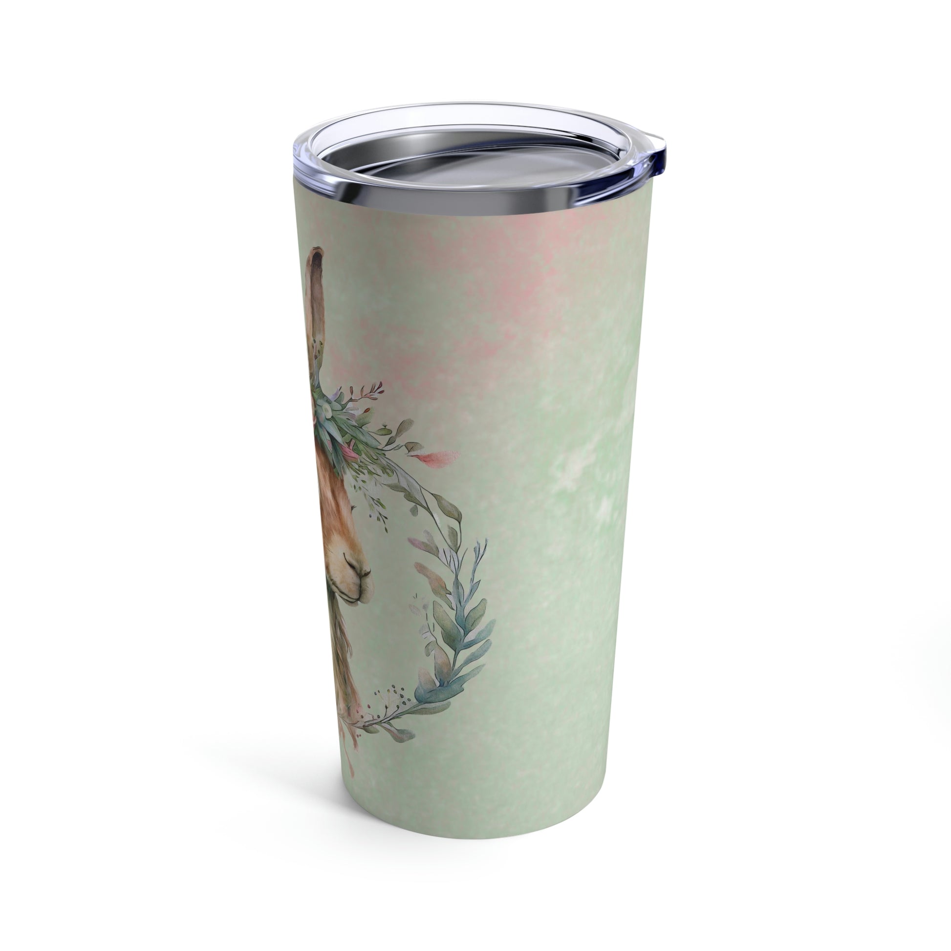Spring Bunny Watercolor Tumbler 20oz
