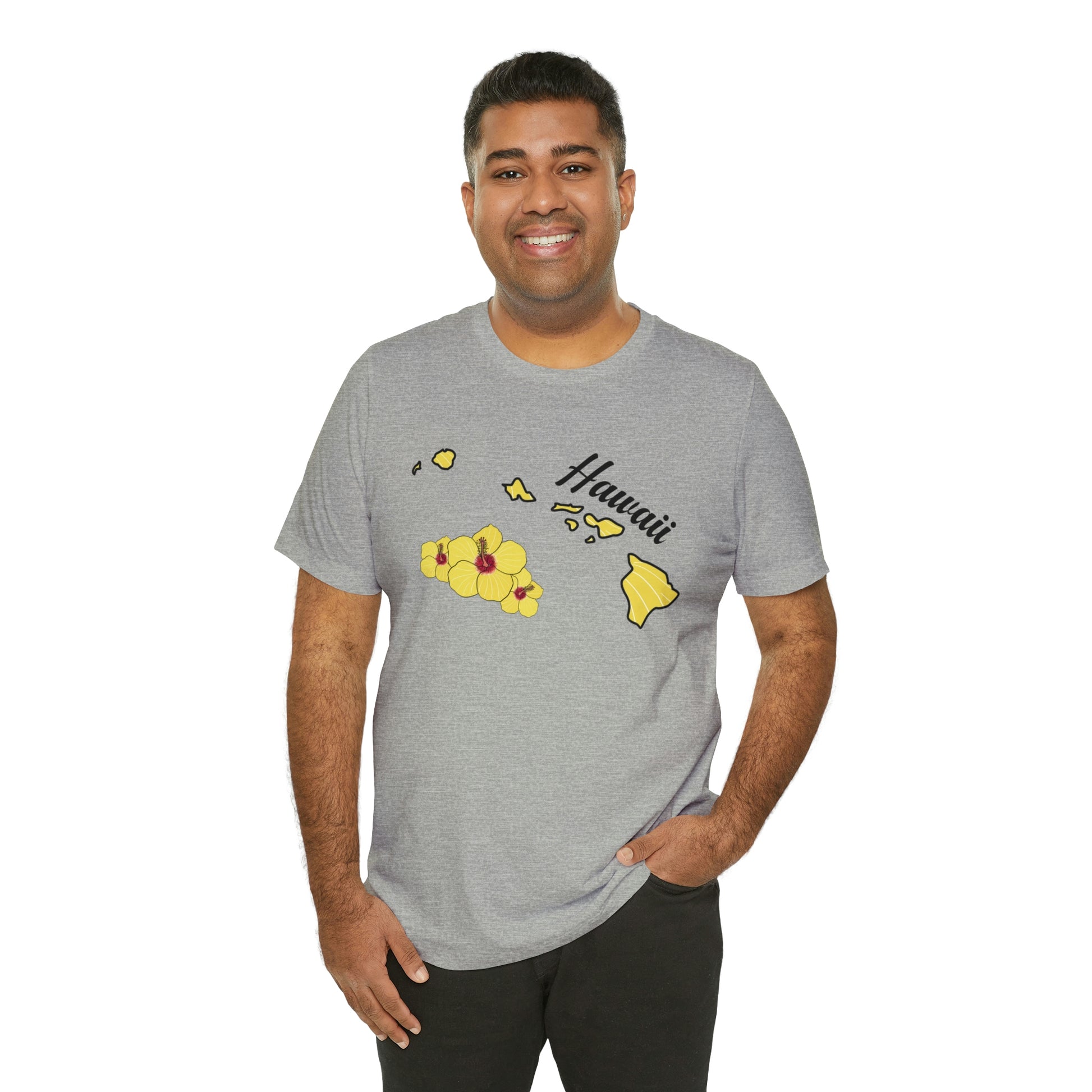 Hawaii State Flower Short Sleeve T-shirt