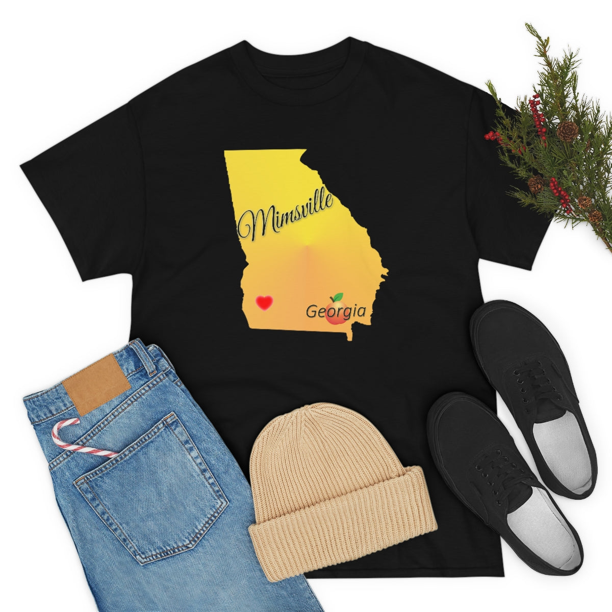 Mimsville Georgia Unisex Heavy Cotton Tee
