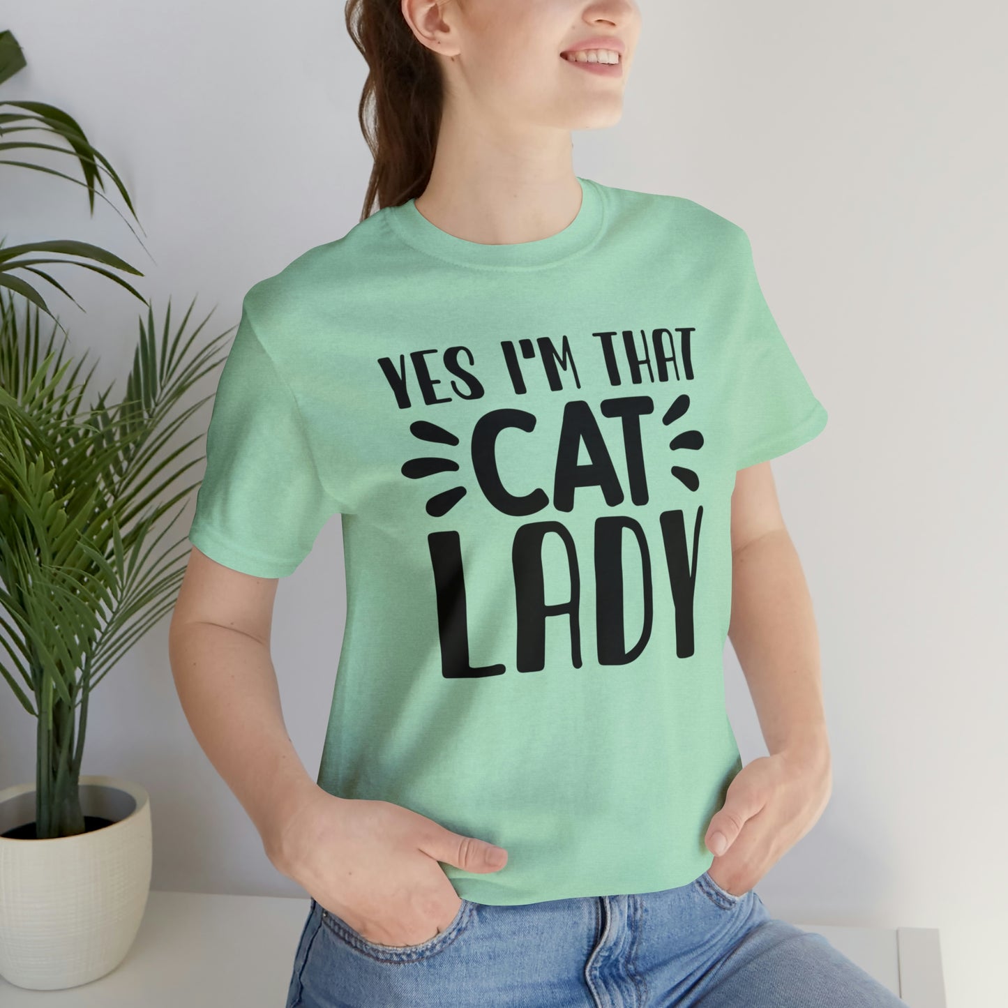 Yes I'm That Cat Lady Short Sleeve T-shirt