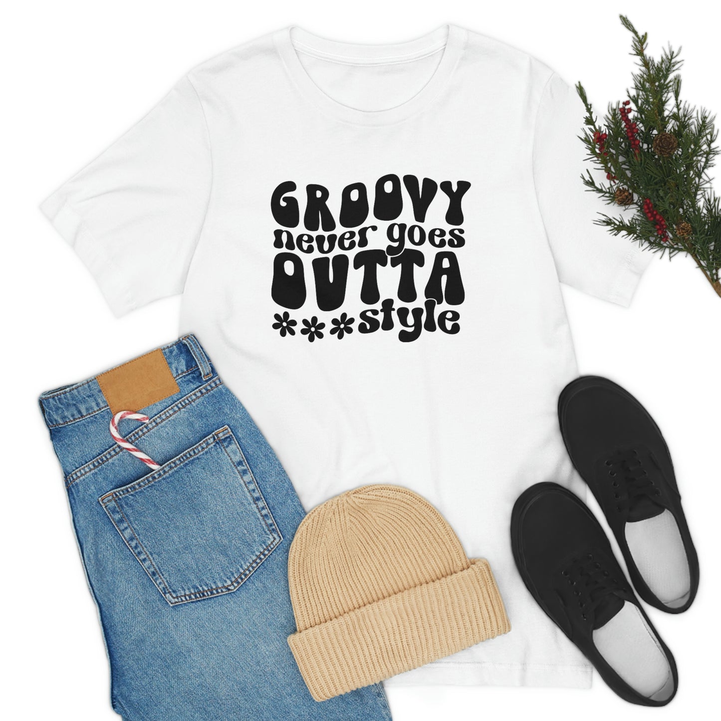 Groovy Never Goes Out of Style Unisex Jersey Short Sleeve Tee