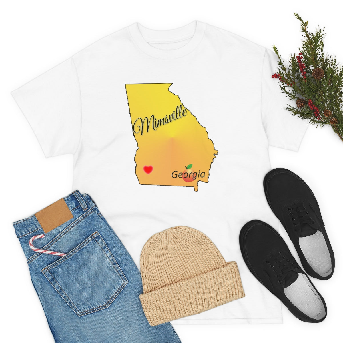 Mimsville Georgia Unisex Heavy Cotton Tee