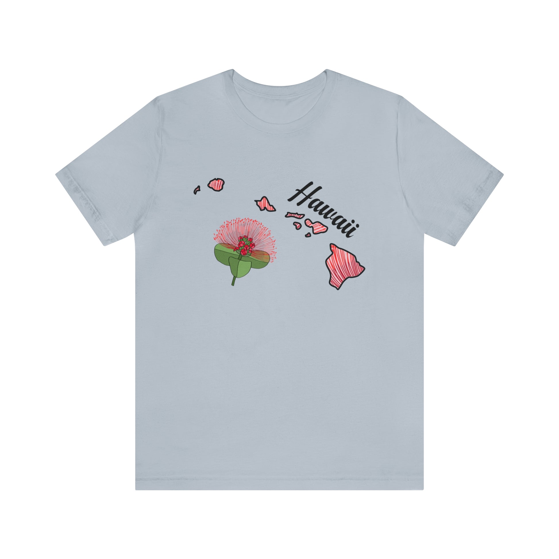 Hawaii State Flower Short Sleeve T-shirt