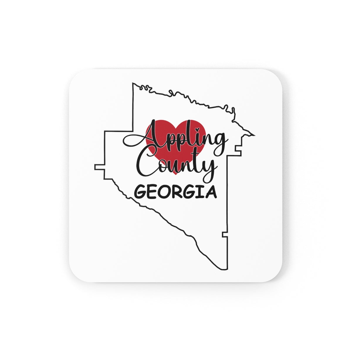 Appling County Georgia Corkwood Coaster Set