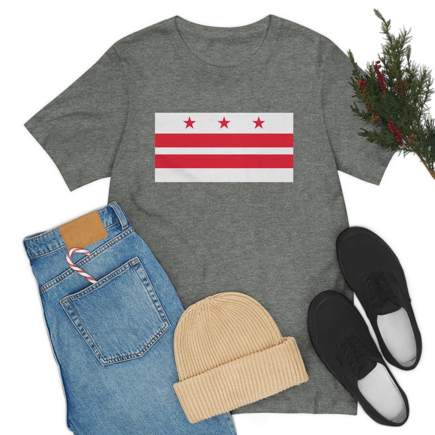 Washington DC Flag Unisex Jersey Short Sleeve Tee Tshirt T-shirt