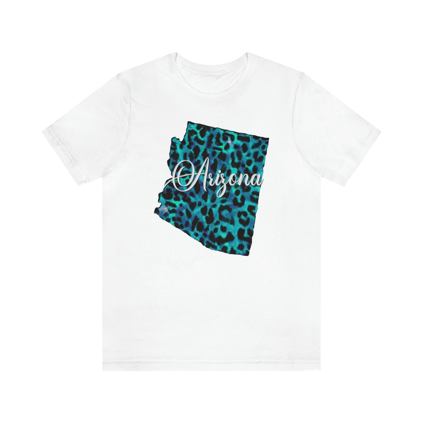 Arizona Blue Leopard Unisex Jersey Short Sleeve Tee Tshirt T-shirt
