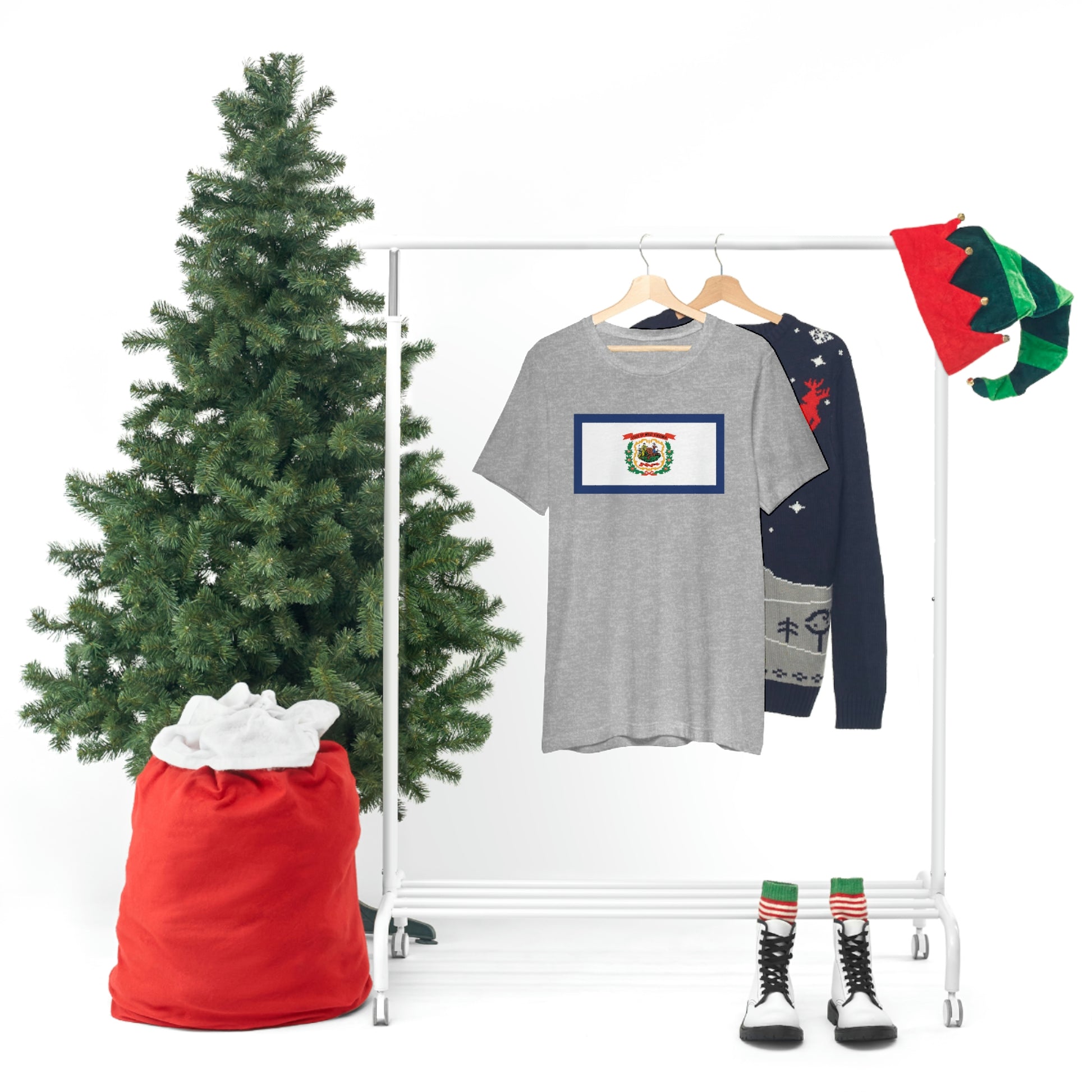 West Virginia Flag Unisex Jersey Short Sleeve Tee Tshirt T-shirt