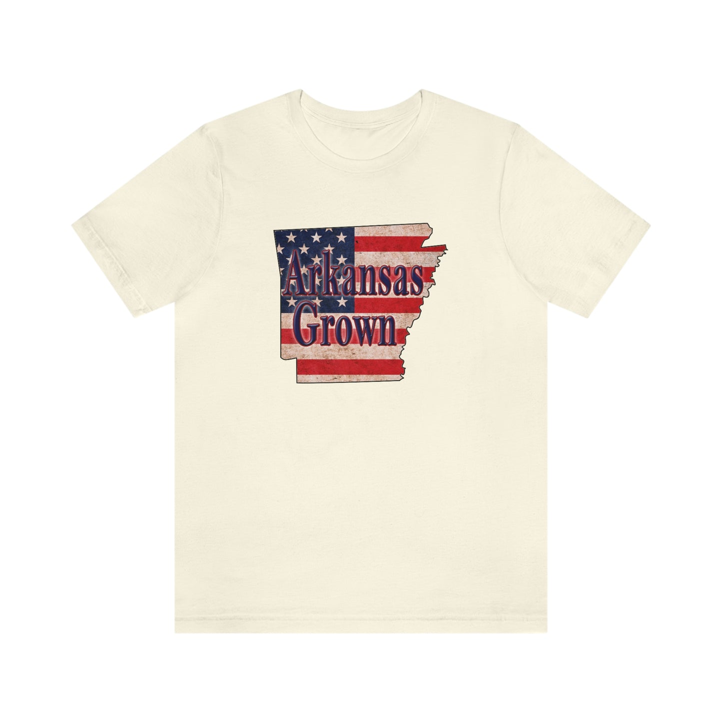 Arkansas Grown US Flag Unisex Jersey Short Sleeve Tee Tshirt T-shirt